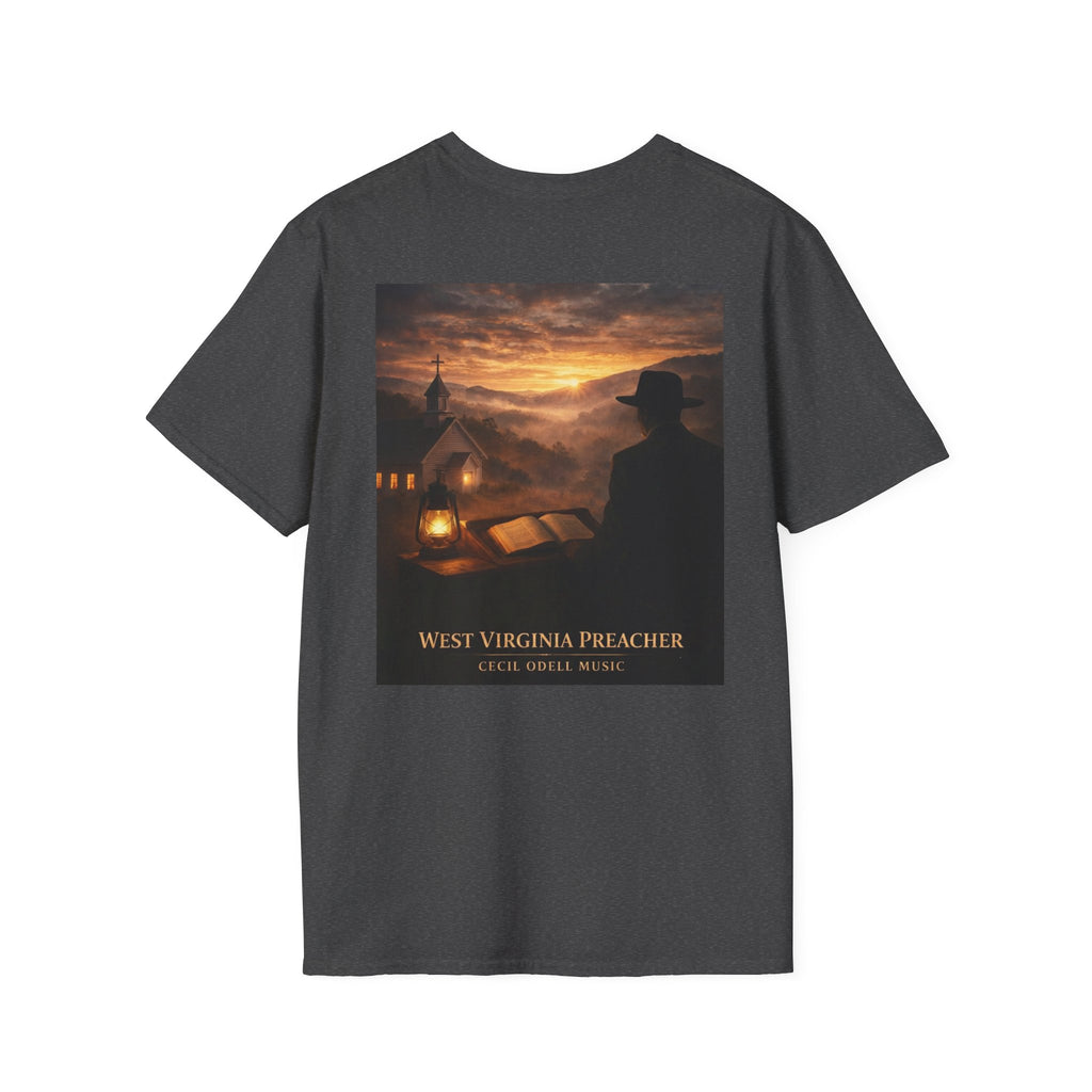 West Virginia Preacher T-Shirt: Vintage Religious Scene Tee