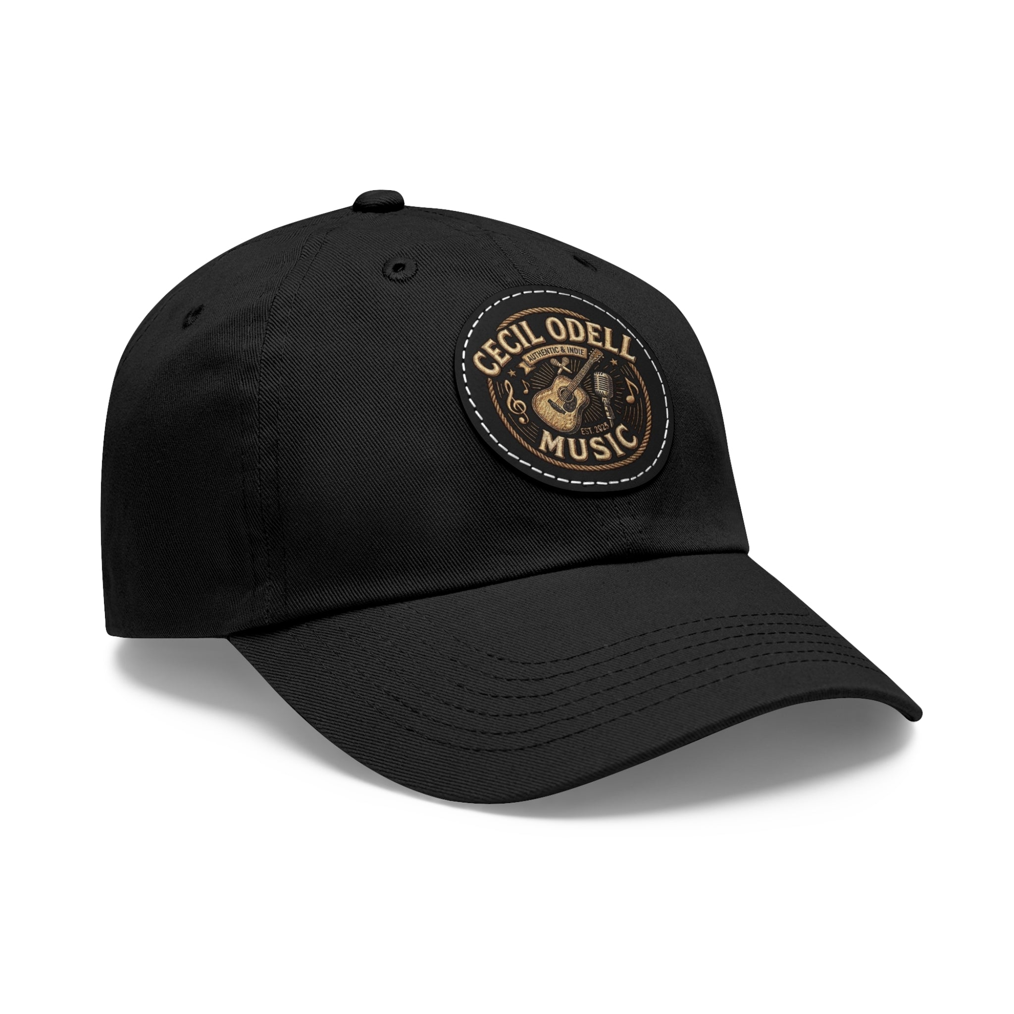Cecil Odell Music Leather Patch Dad Hat