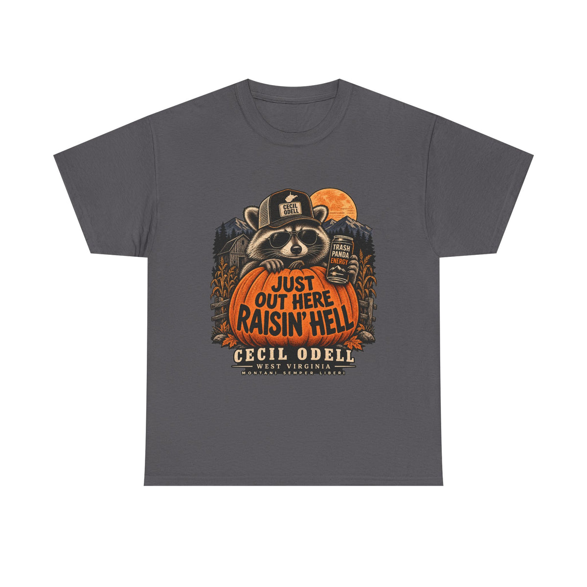 Just Out Here Raisin' Hell Halloween Tee | Cecil Odell