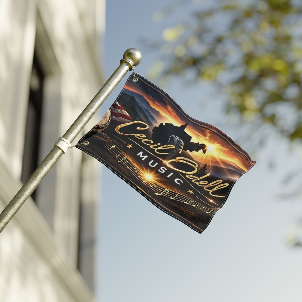 Cecil Odell Music Double-Sided Decorative Flag