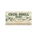 Bumper Sticker: "Cecil Odell Music" Vintage Roadtrip Design