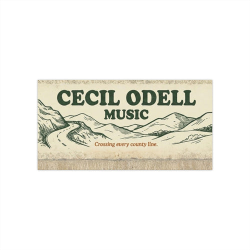 Cecil Odell Music Vintage Roadtrip Bumper Sticker