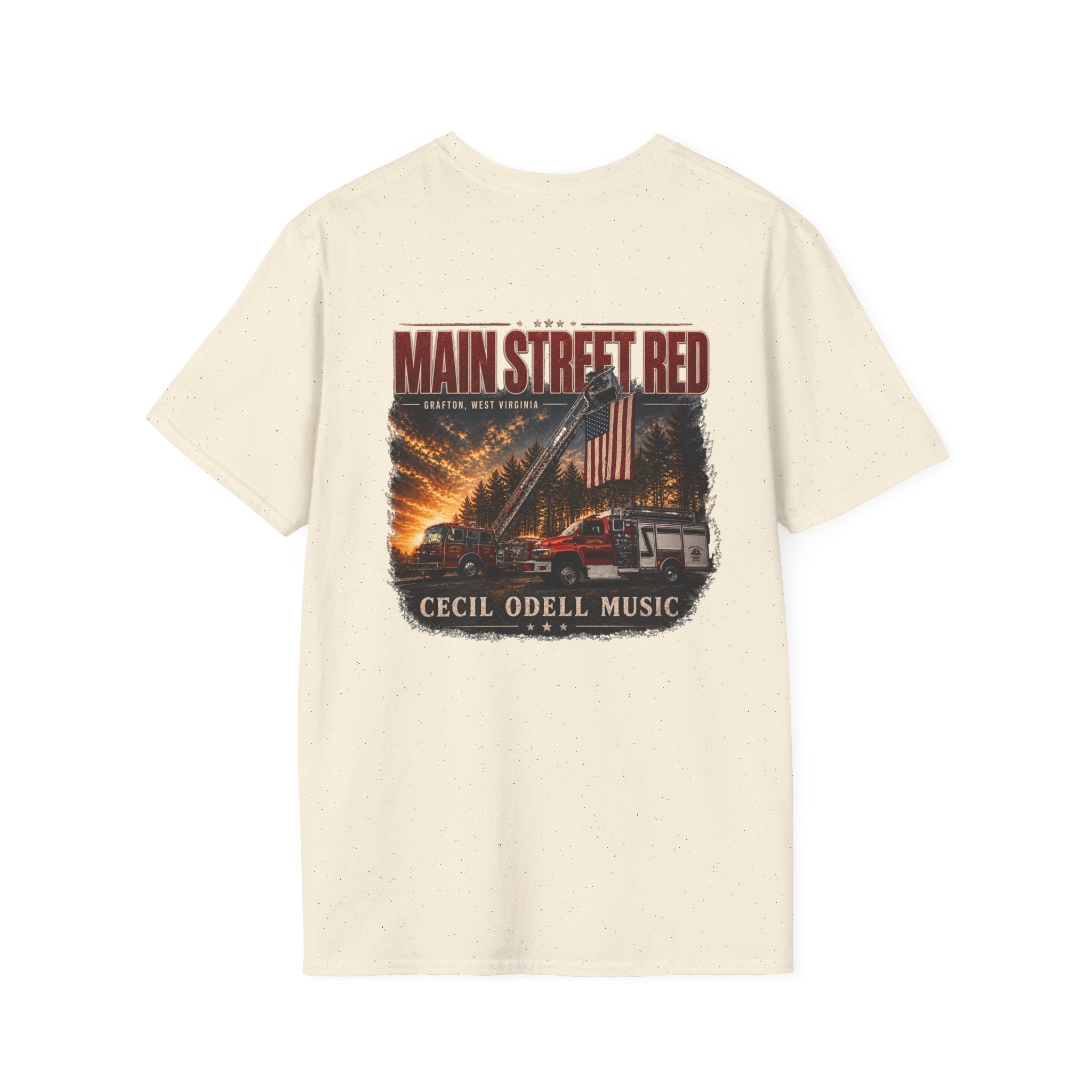 Main Street Red Grafton VFD T-Shirt