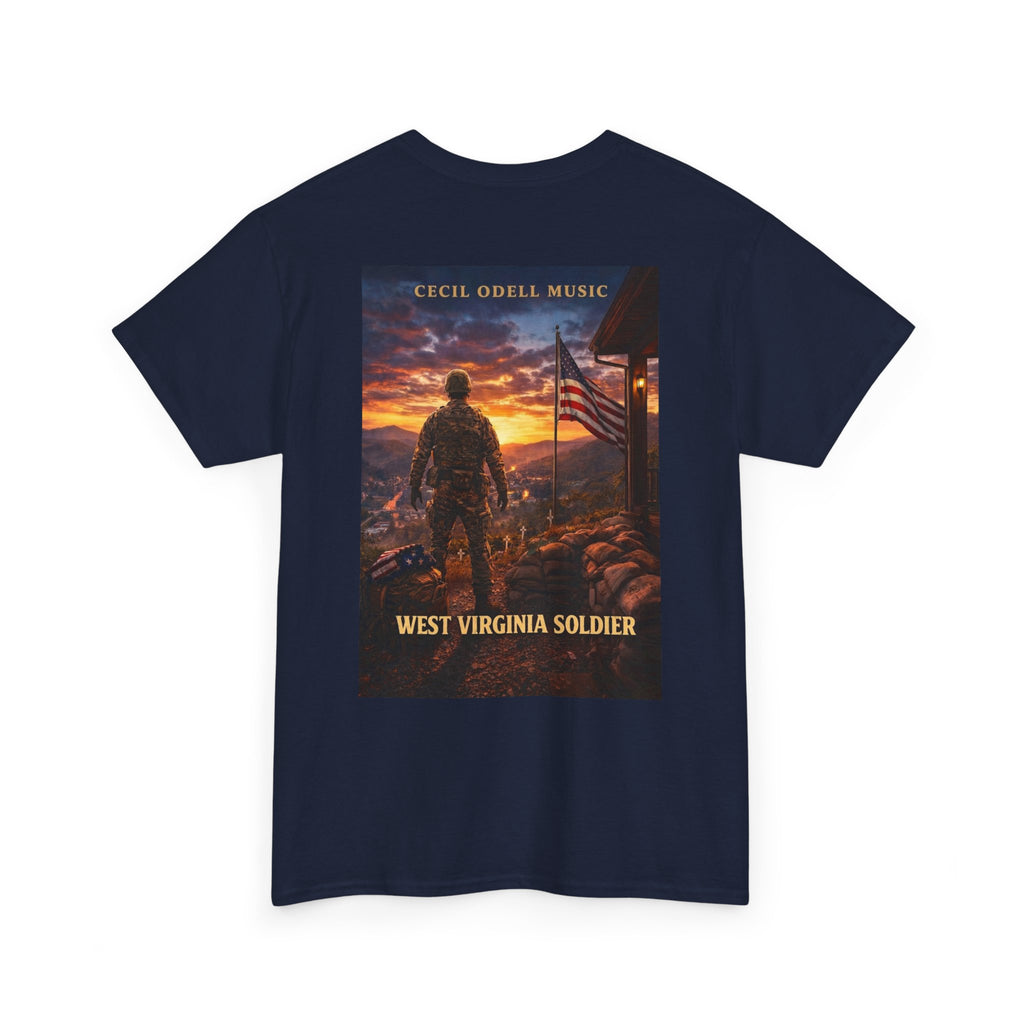 West Virginia Soldier T-Shirt: Patriotic Military Tee (Cecil Odell Music)
