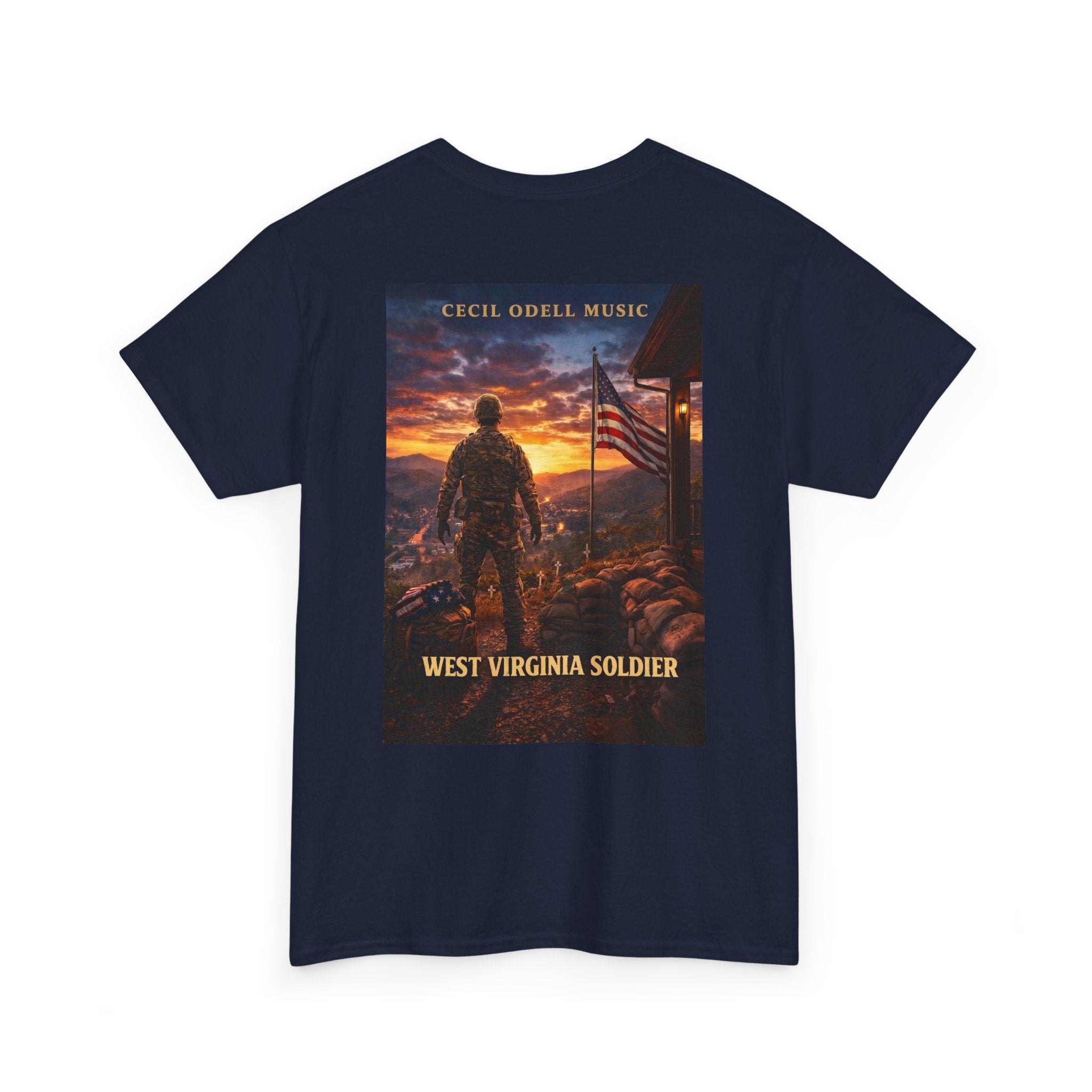 West Virginia Soldier T-Shirt: Patriotic Military Tee (Cecil Odell Music)