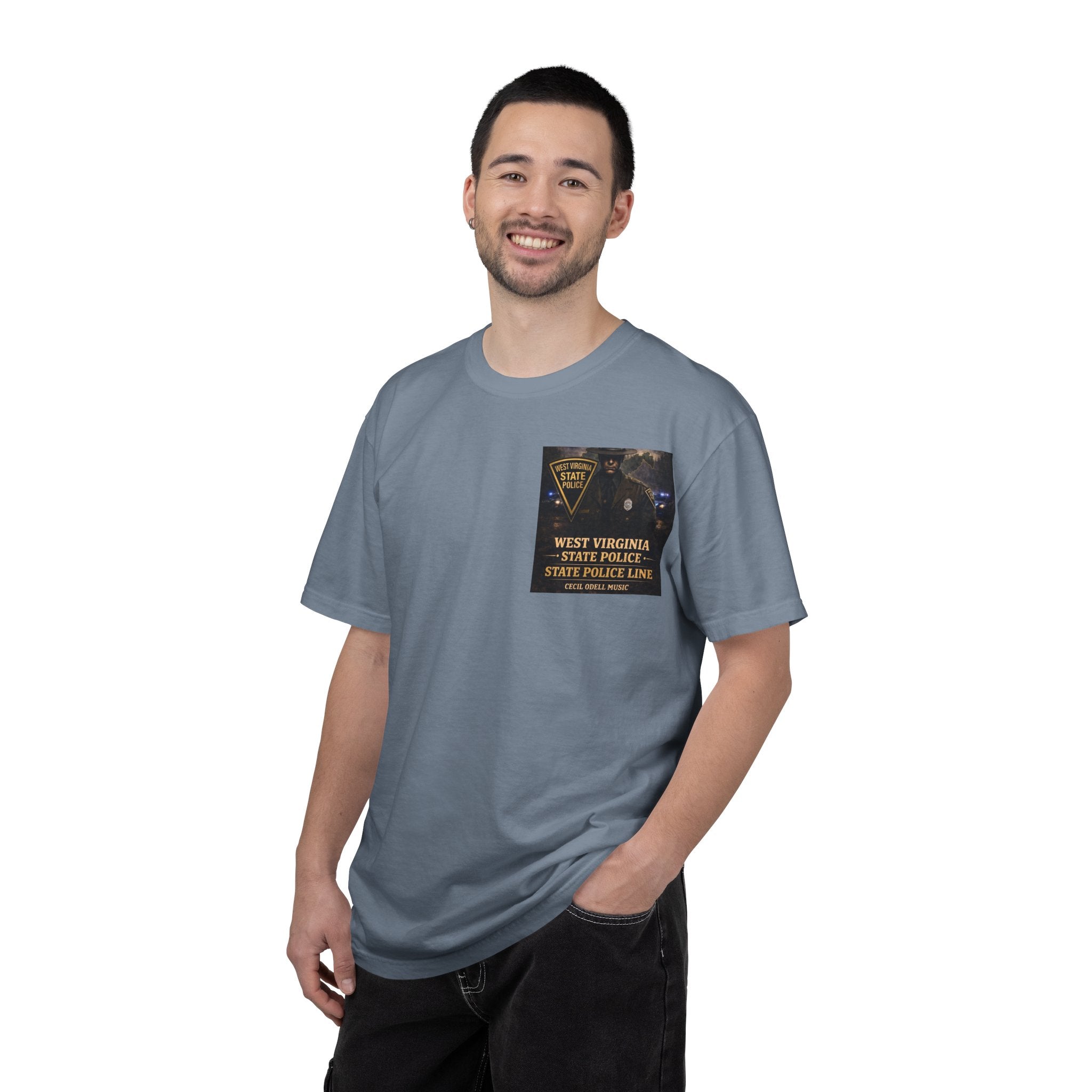 West Virginia State Police Graphic T-Shirt: 'State Police Line' Back Print