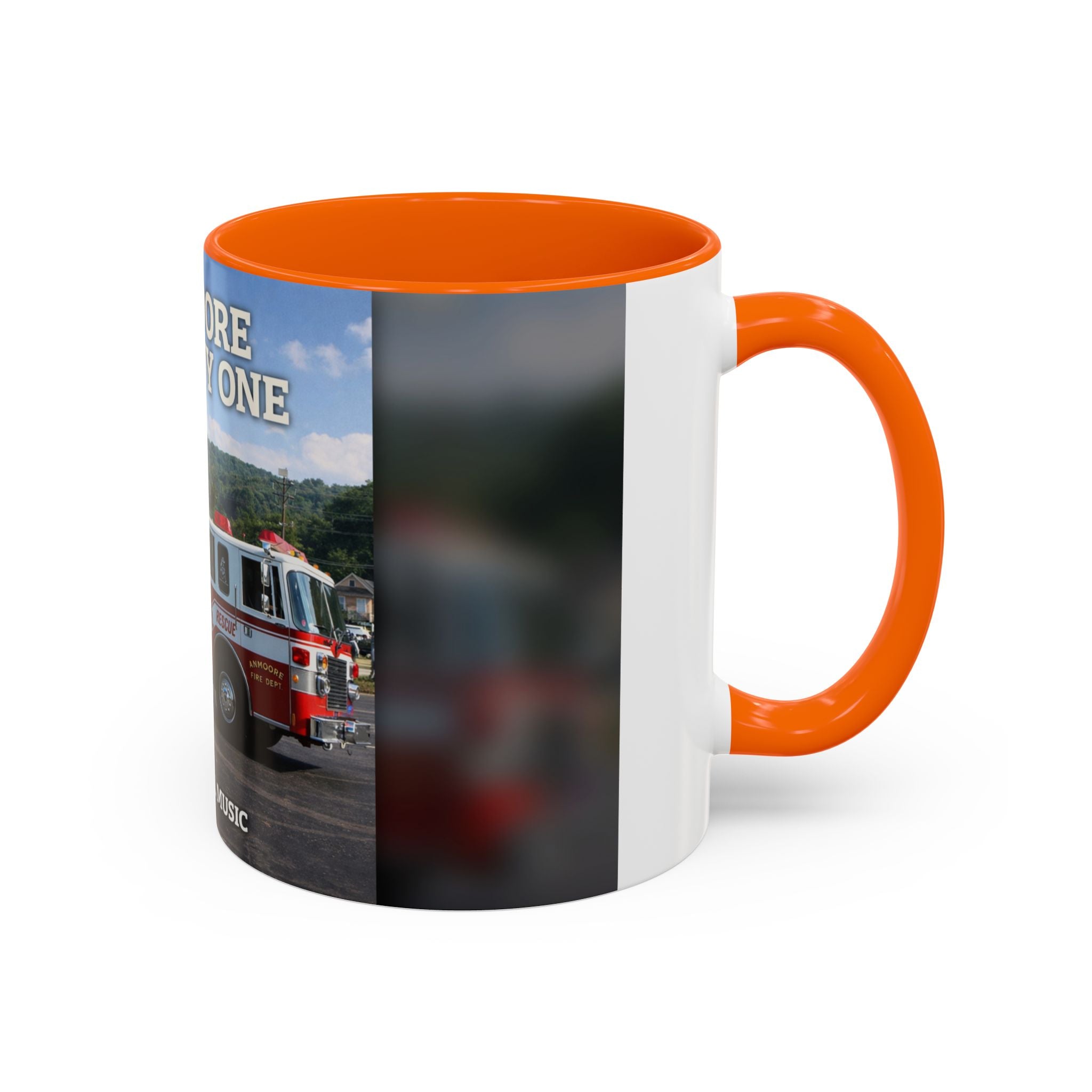 Fire Truck Coffee Mug: Anmoore Company One Tribute (Cecil Odell Music)
