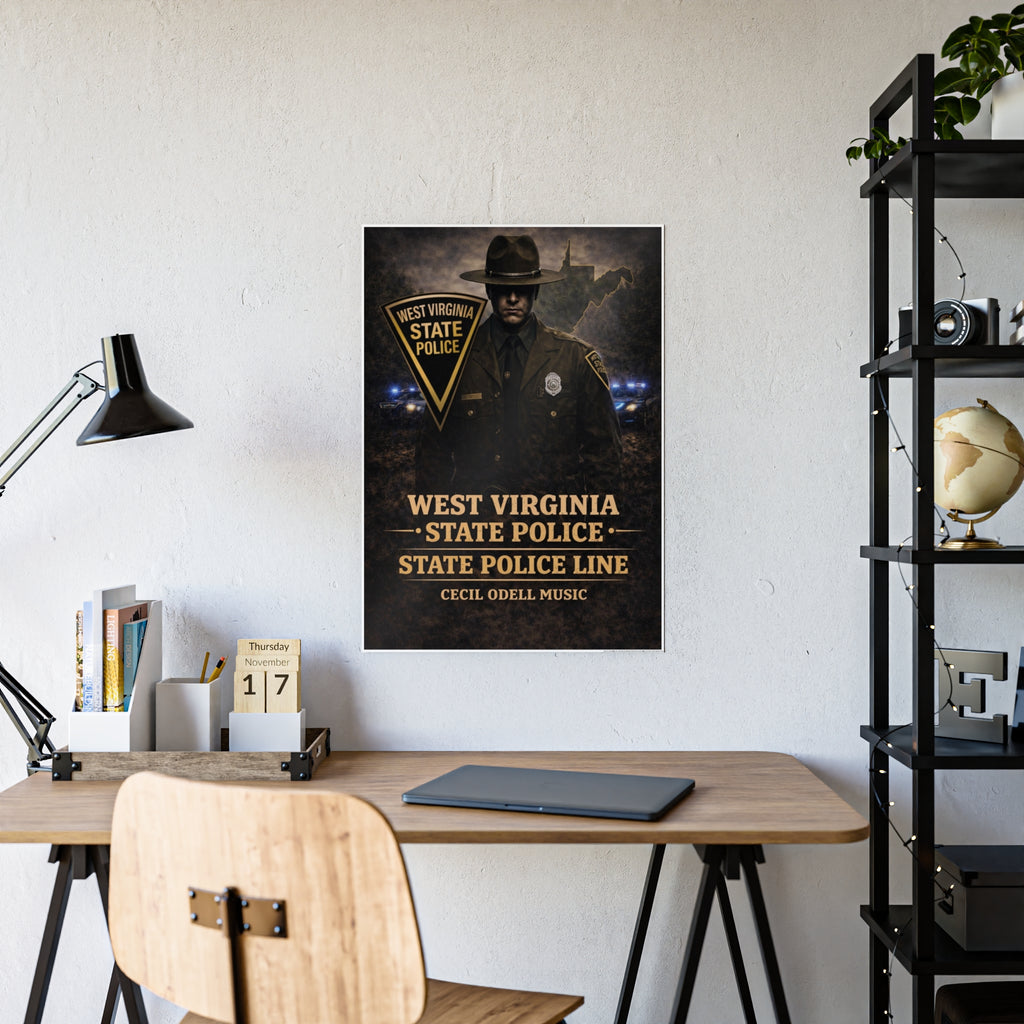 West Virginia State Police Vintage Poster (Gloss)