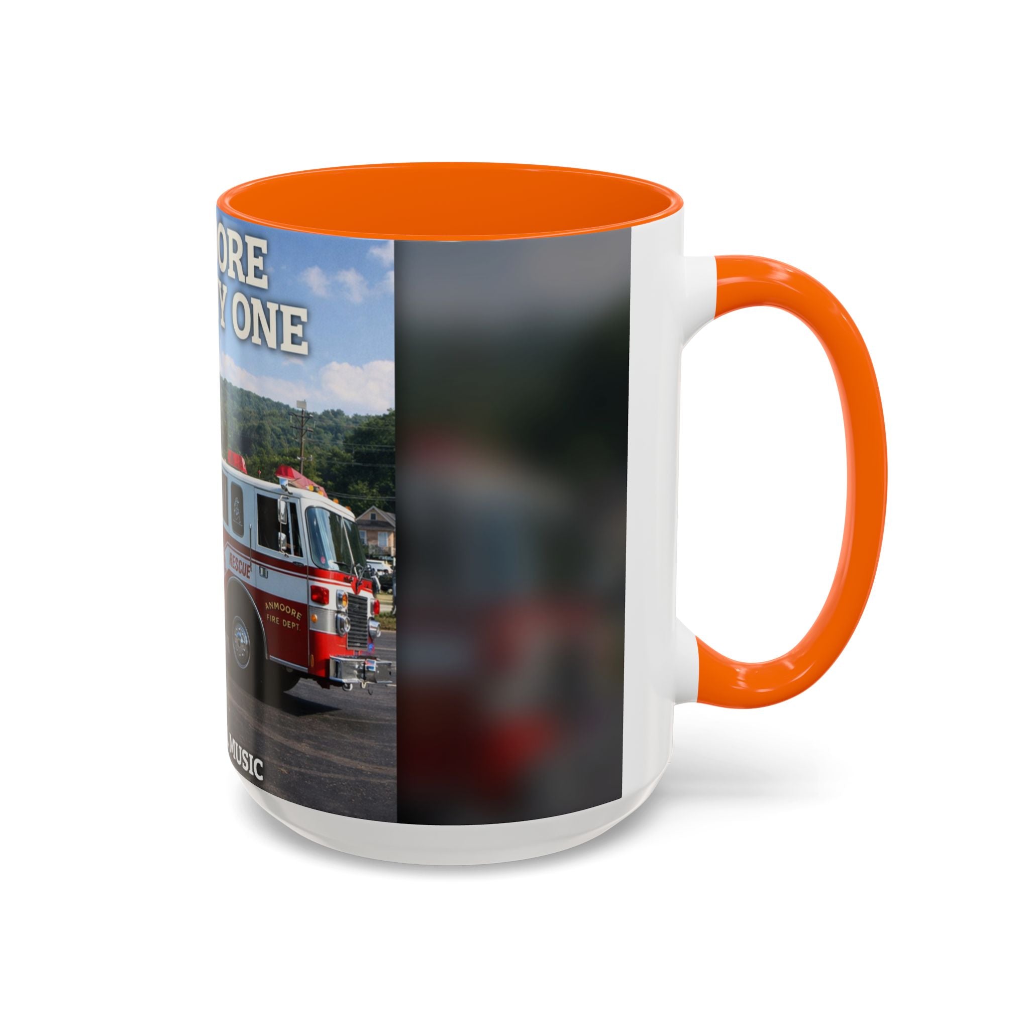 Fire Truck Coffee Mug: Anmoore Company One Tribute (Cecil Odell Music)