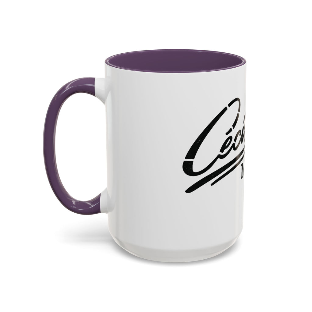 Cecil Odell Music Accent Coffee Mug: Black-Trim Musician Gift (11/15 oz)