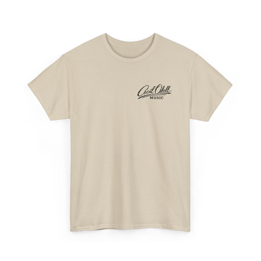 K9 Partner T-Shirt: 'Cecil Odell Music' Script Chest Design