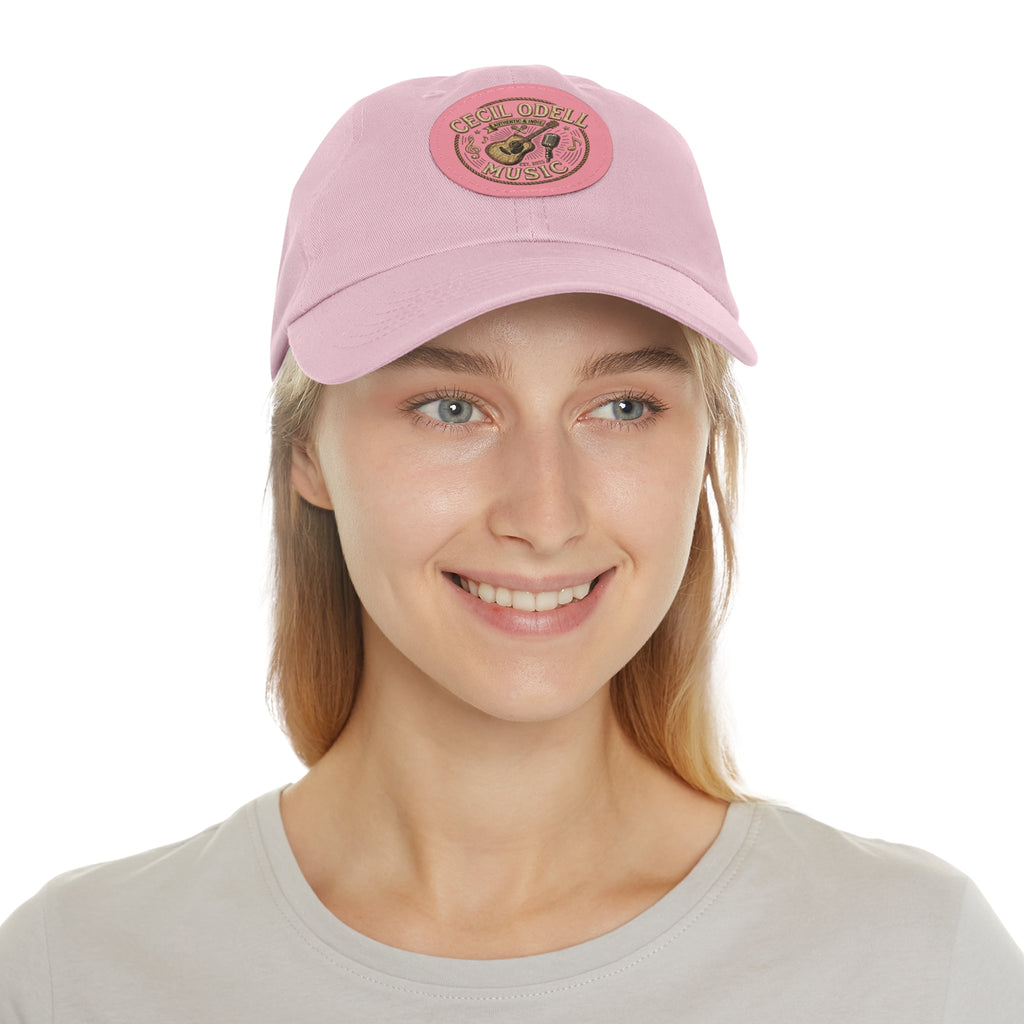 Cecil Odell Music Leather Patch Dad Hat