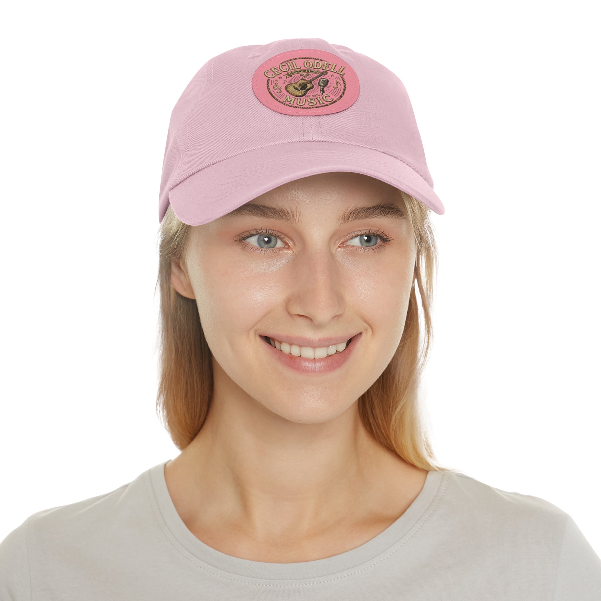 Cecil Odell Music Leather Patch Dad Hat