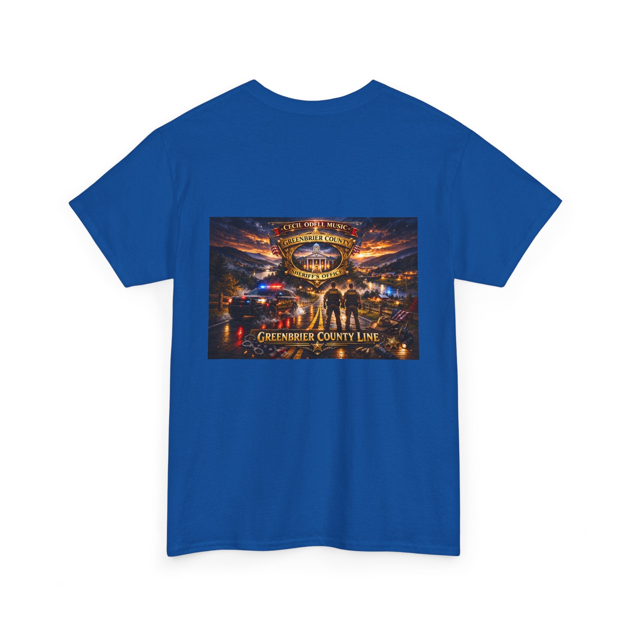 Greenbrier County Line Concert Tee: Vintage Live Music Poster Shirt