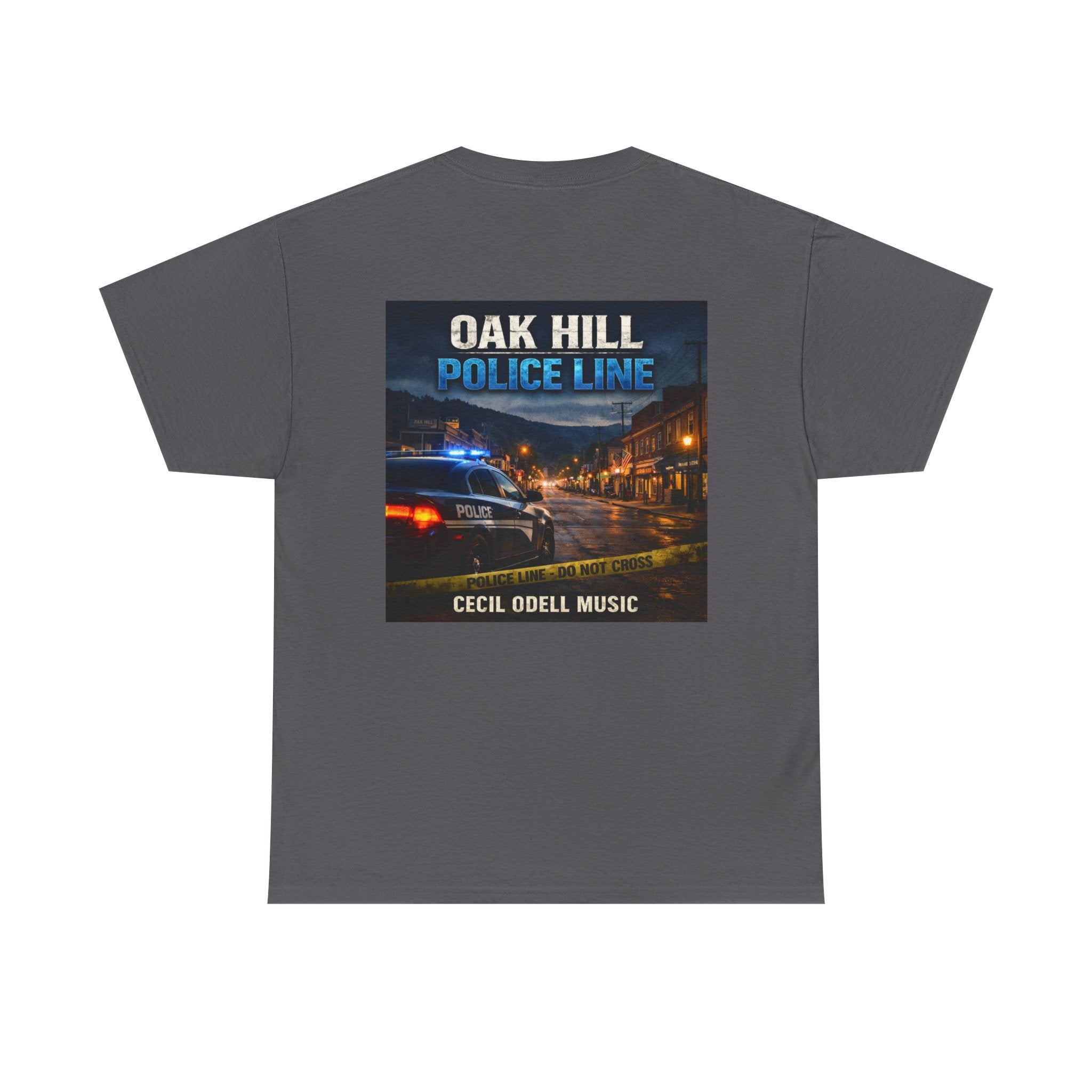 Police Line T-Shirt: Oak Hill 'Police Line' Album Cover Tee