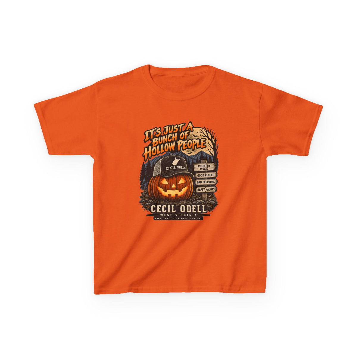 It's Just a Bunch of Hollow People Kids Halloween Tee | Cecil Odell