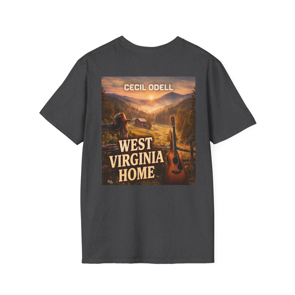 West Virginia Home T-Shirt: "Cecil Odell" Vintage Mountain Music Tee