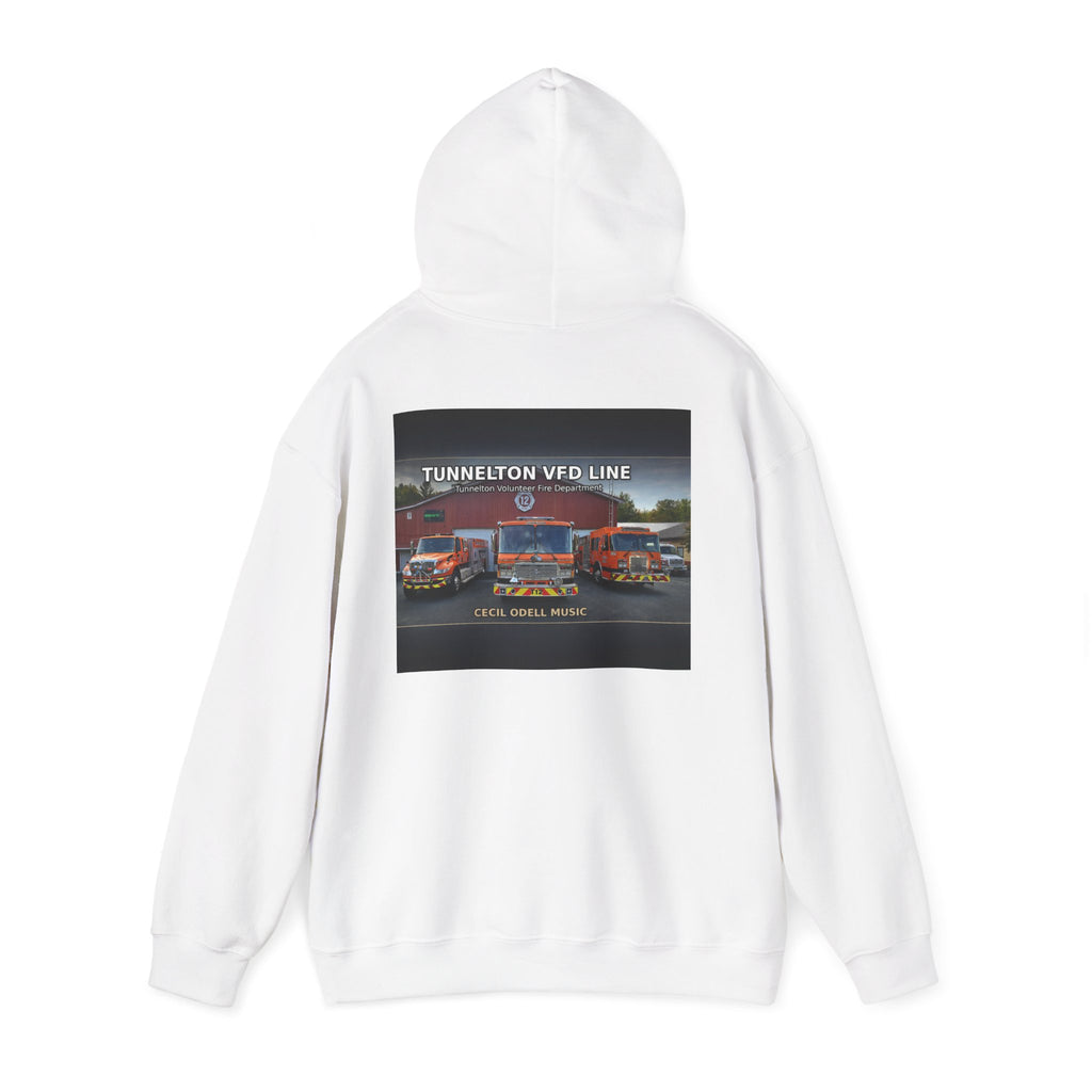 Tunnelton VFD Line Hoodie: Cool Music Firetruck Graphic Pullover