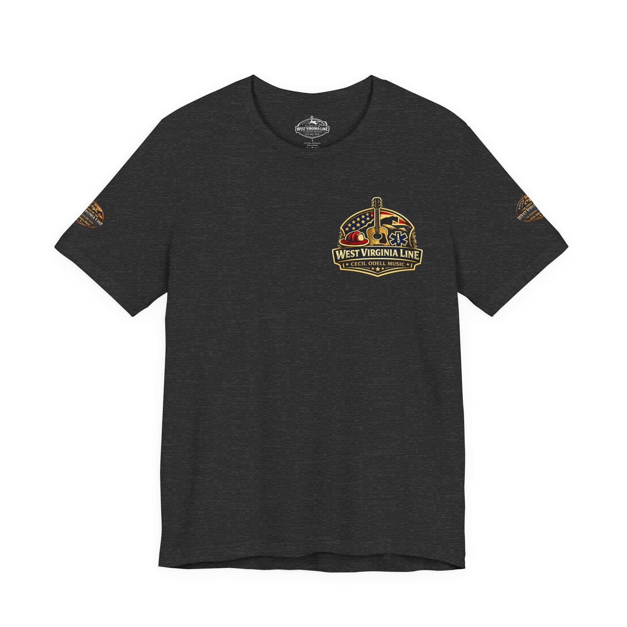 West Virginia Outlaw T-Shirt: Rustic Skull & Guns Country Graphic Tee