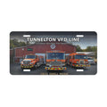 Tunnelton VFD Line Firetruck Vanity Plate: Volunteer Fire Department License Ornament