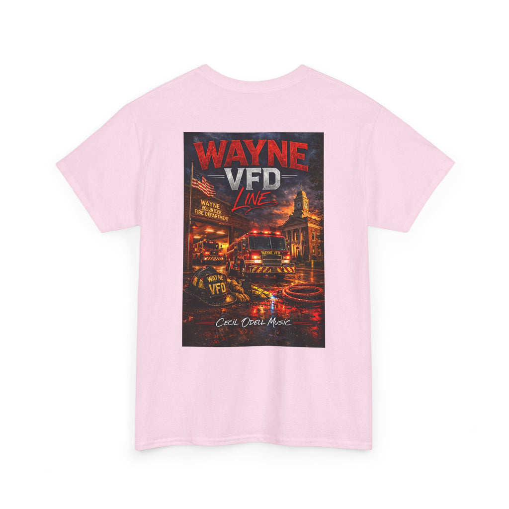 Wayne VFD Fire Department Tee: Vintage Firefighter Graphic T‑Shirt