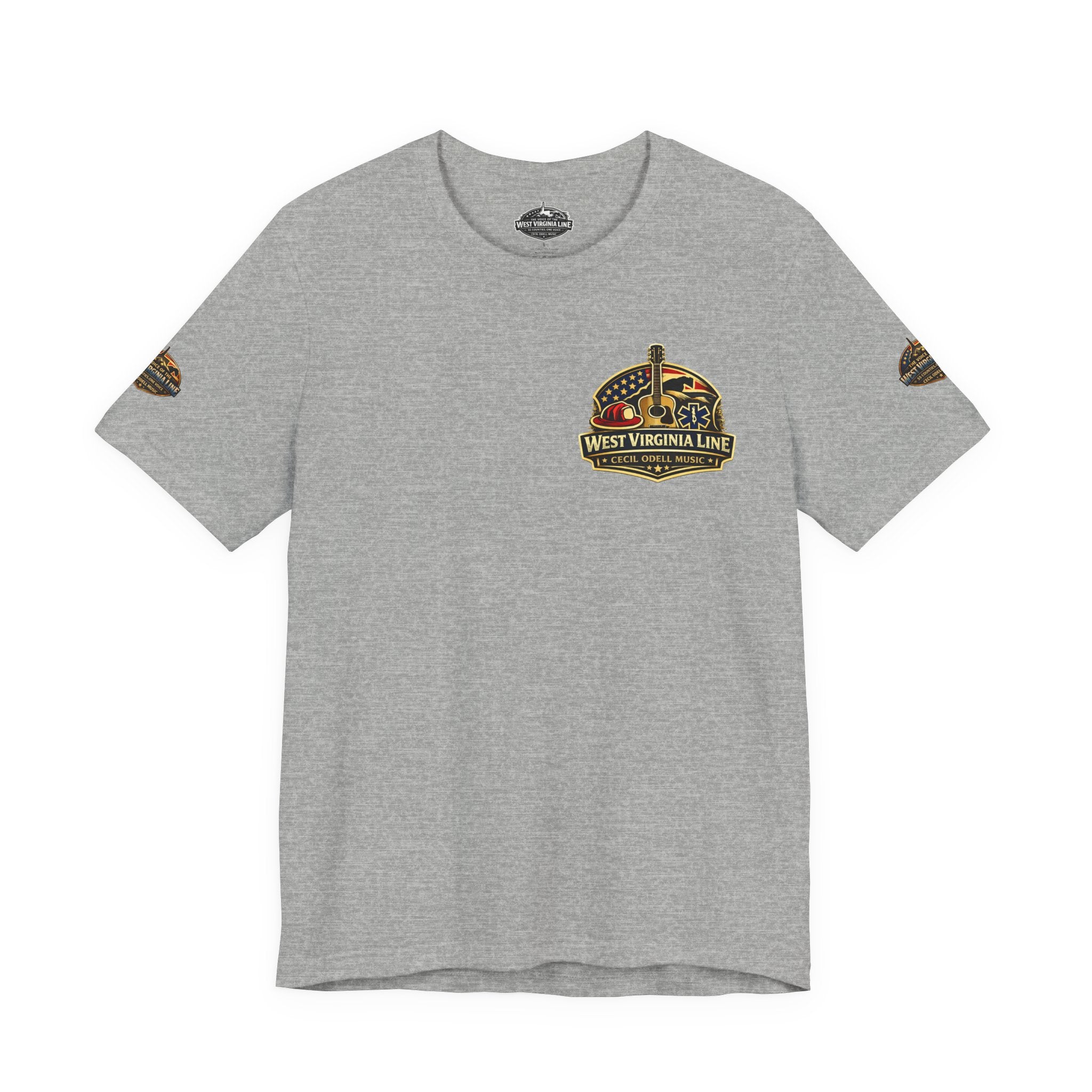 West Virginia Outlaw T-Shirt: Rustic Skull & Guns Country Graphic Tee