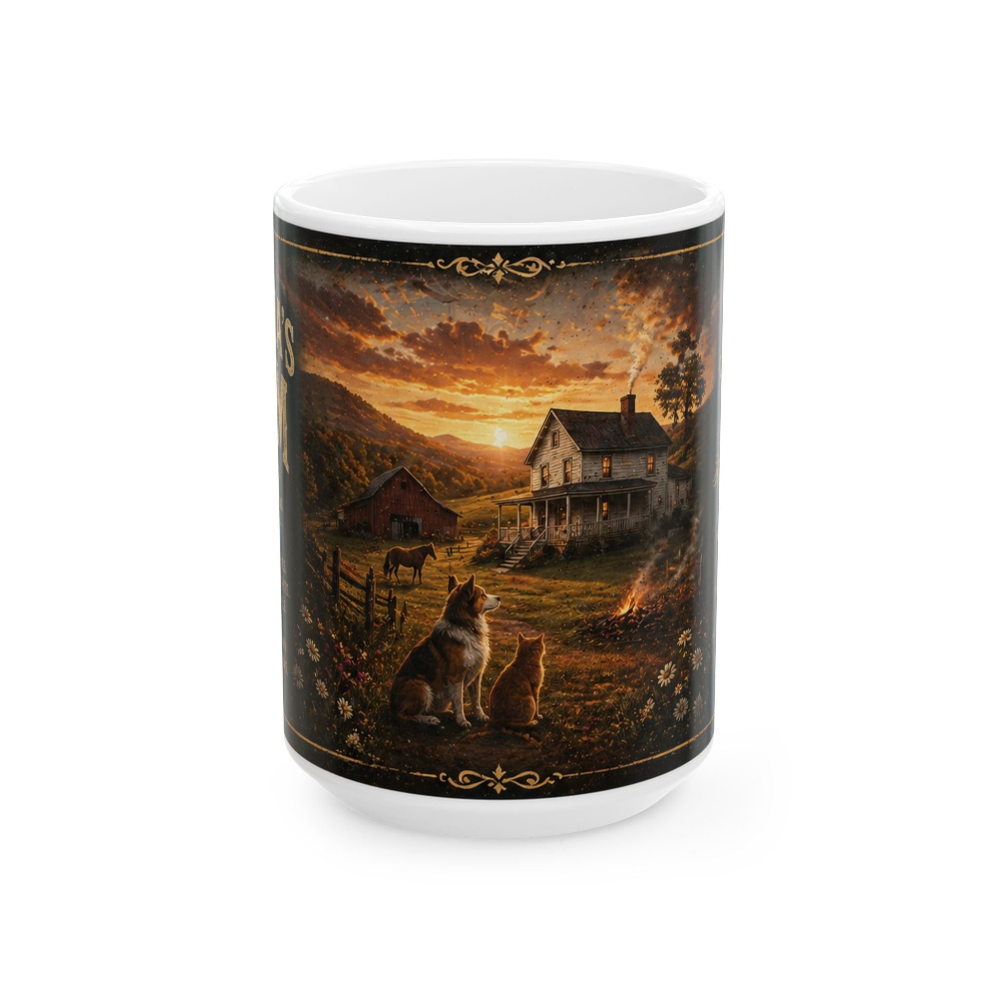 Grandma's Farm Mug - West Union West Virginia Rustic Country Coffee Cup