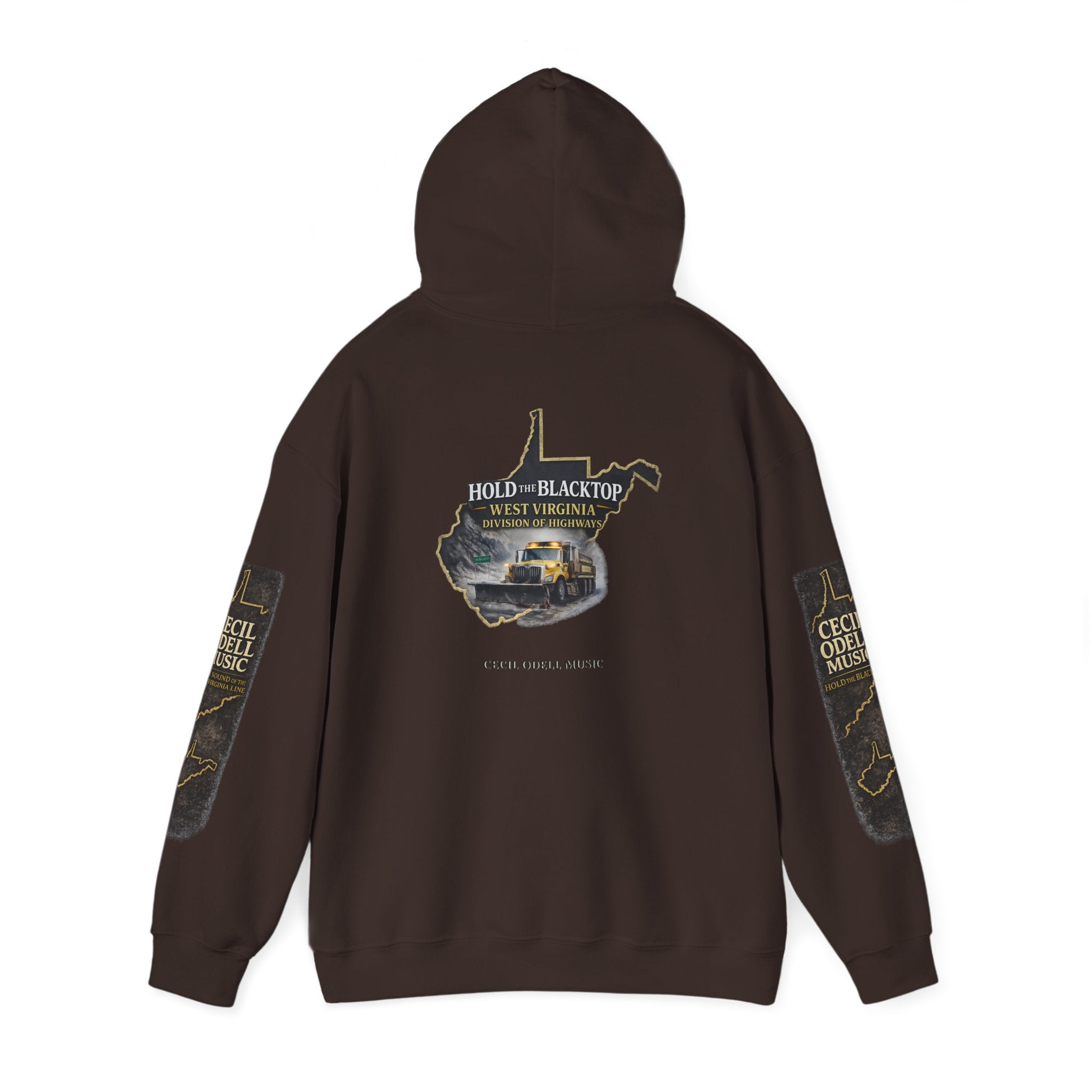 Hold the Blacktop Hoodie: Classic Road Trip Graphic Pullover