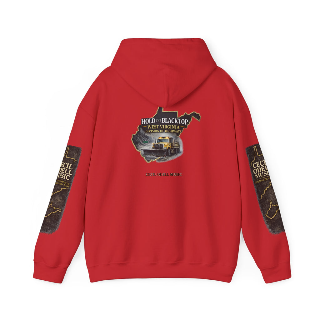 Hold the Blacktop Hoodie: Classic Road Trip Graphic Pullover