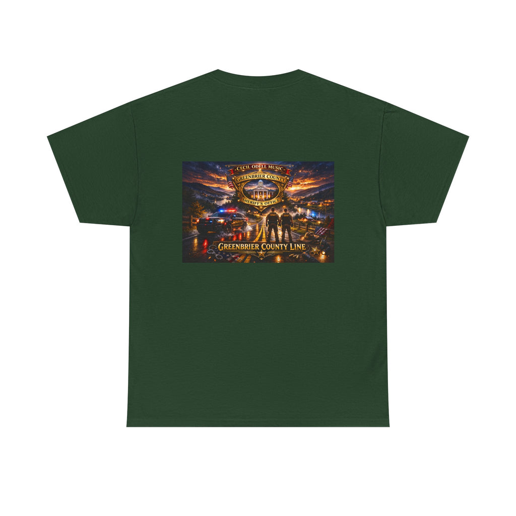 Greenbrier County Line Concert Tee: Vintage Live Music Poster Shirt