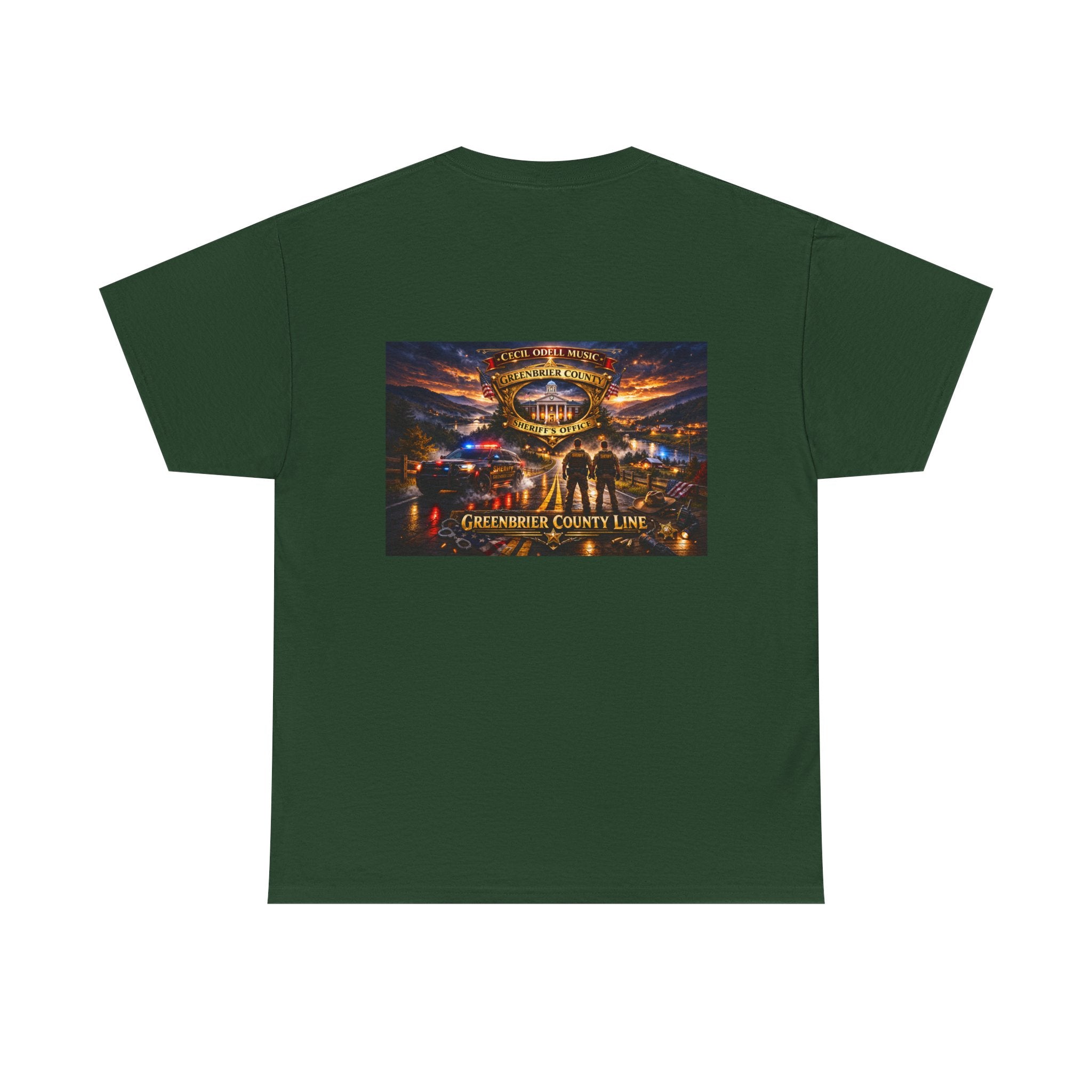 Greenbrier County Line Concert Tee: Vintage Live Music Poster Shirt