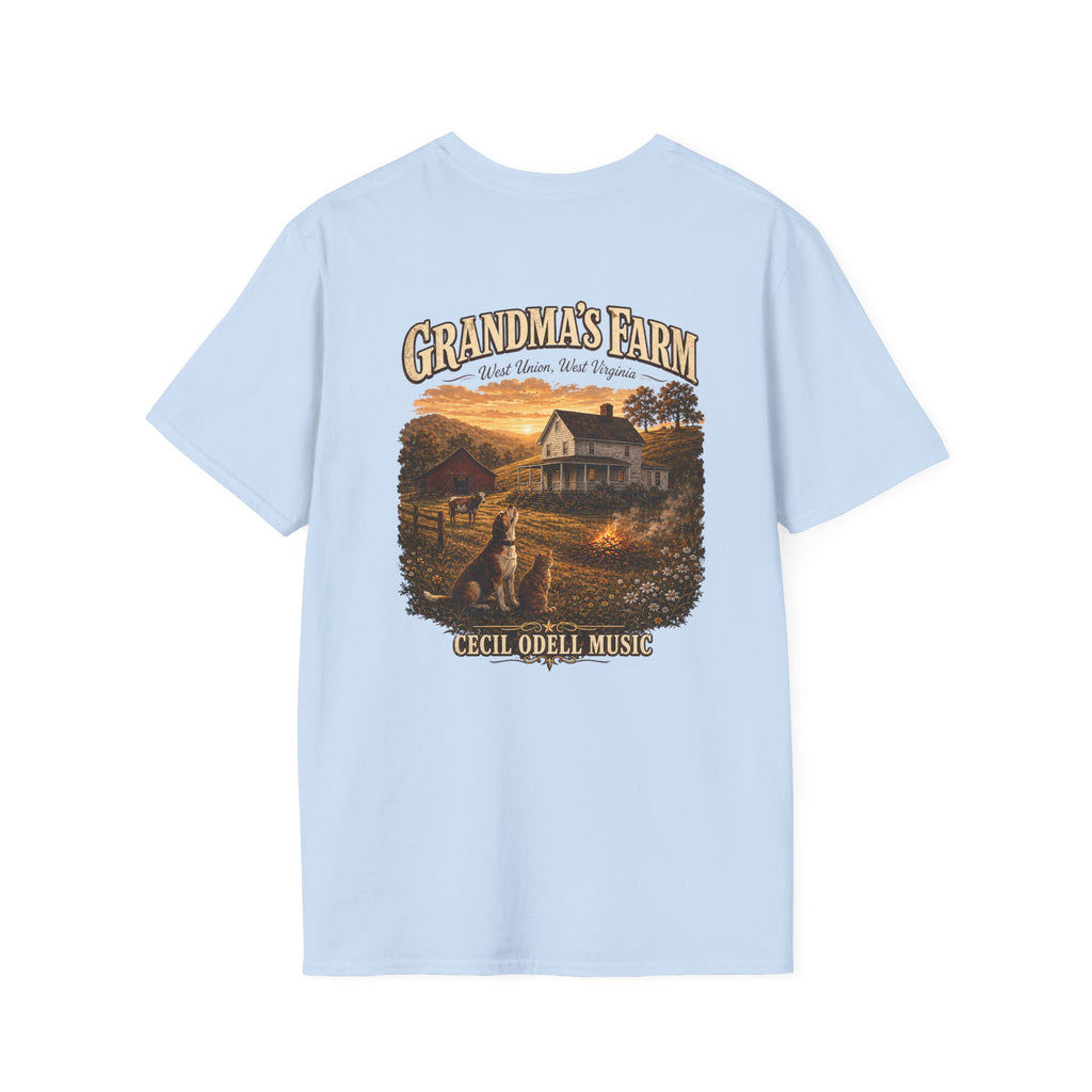 Grandma's Farm T-Shirt: West Union West Virginia Rustic Country Tee
