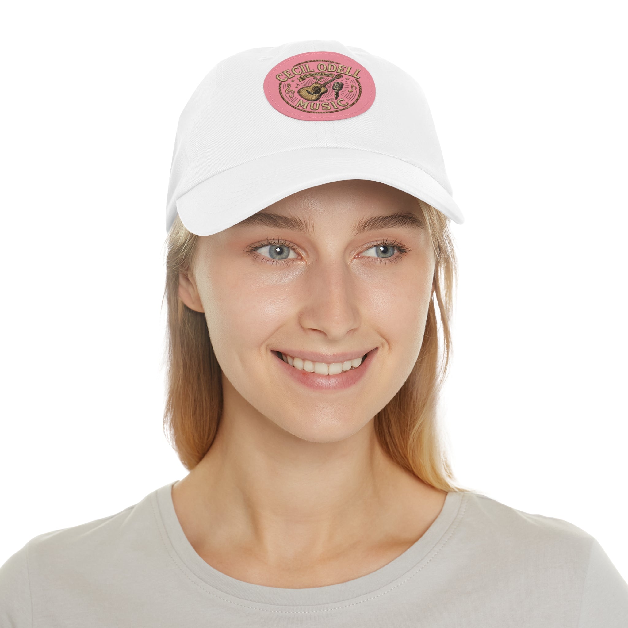 Cecil Odell Music Leather Patch Dad Hat
