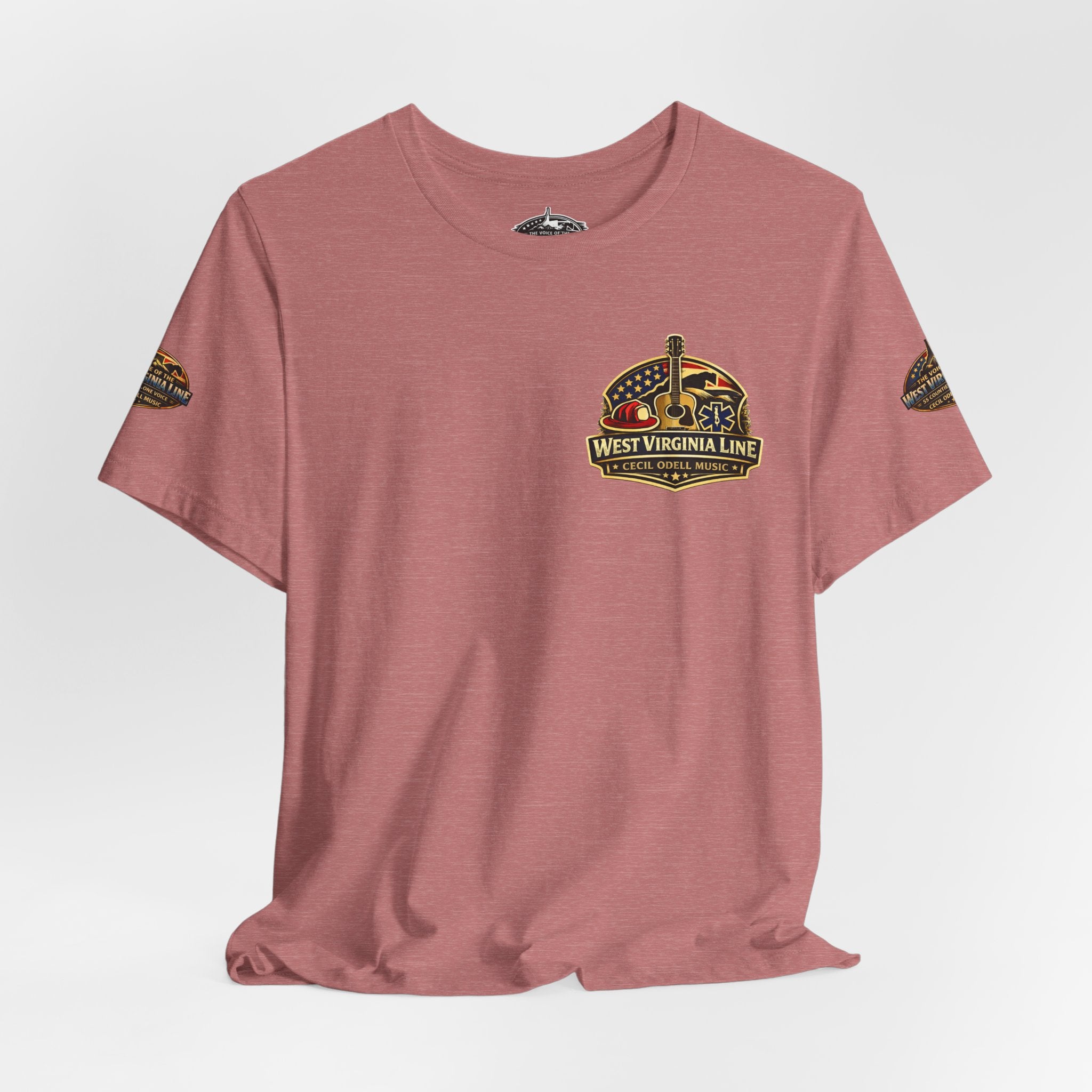 West Virginia Outlaw T-Shirt: Rustic Skull & Guns Country Graphic Tee