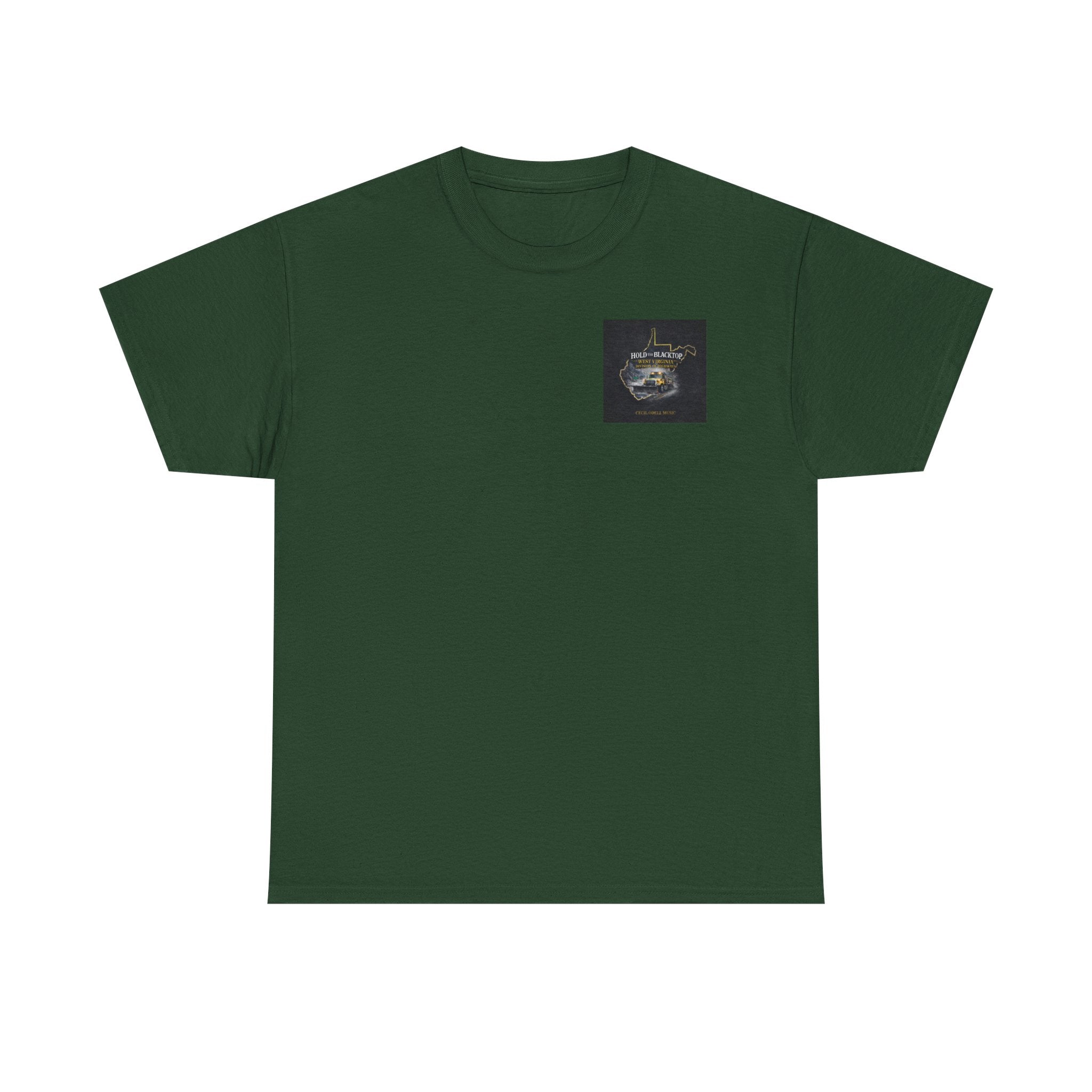 West Virginia 'Hold the Blacktop' Graphic Tee: Vintage Truck State Outline Music Shirt