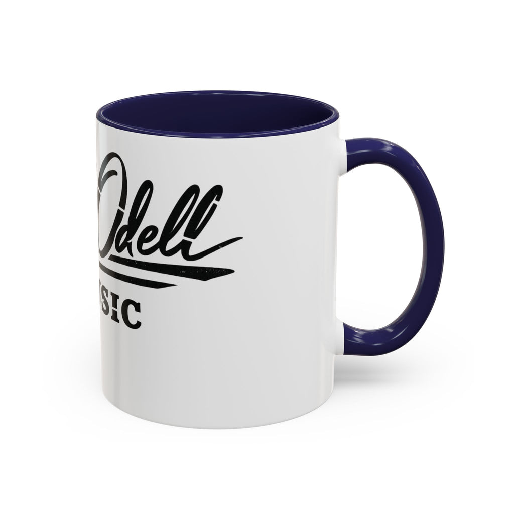 Cecil Odell Music Accent Coffee Mug: Black-Trim Musician Gift (11/15 oz)