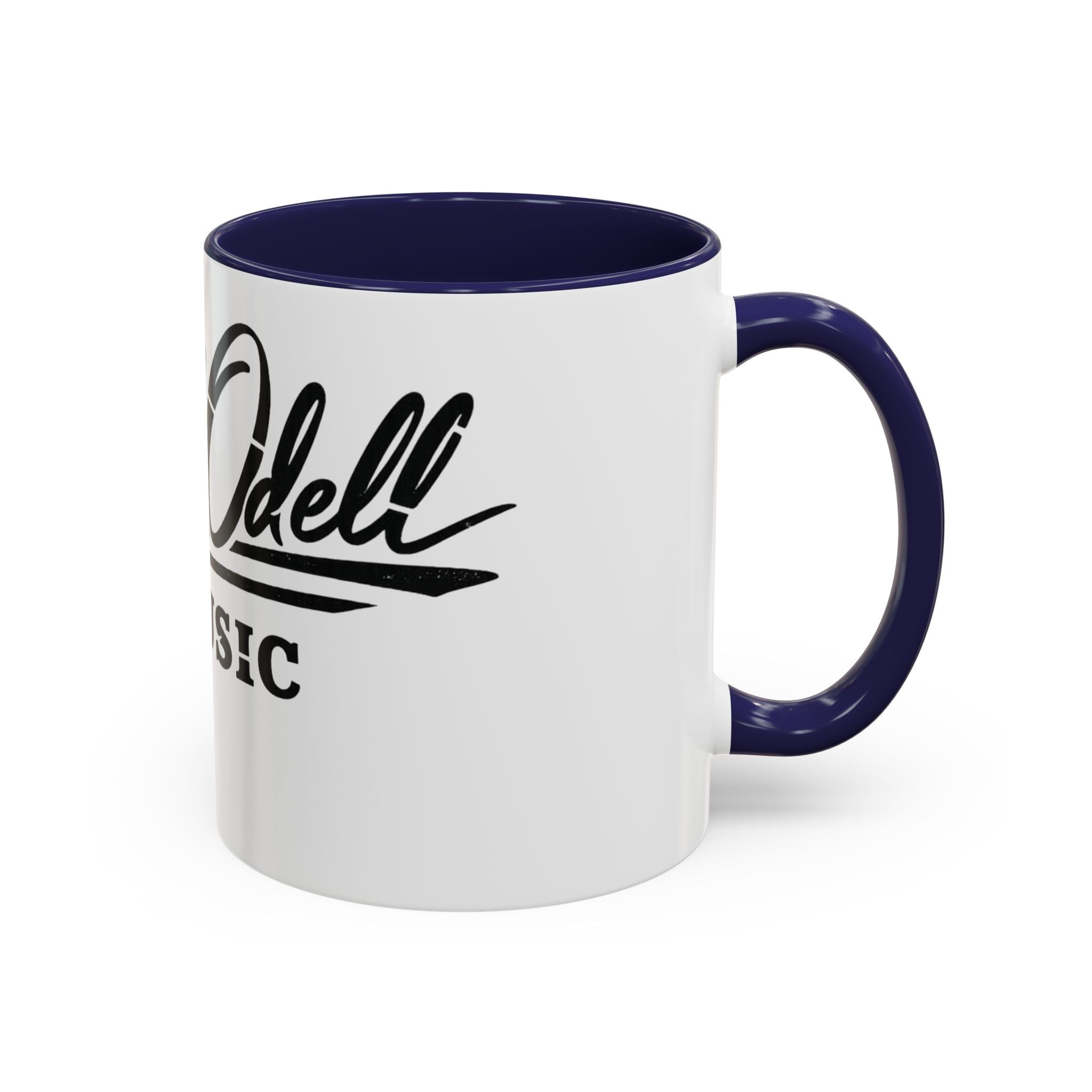 Cecil Odell Music Accent Coffee Mug: Black-Trim Musician Gift (11/15 oz)