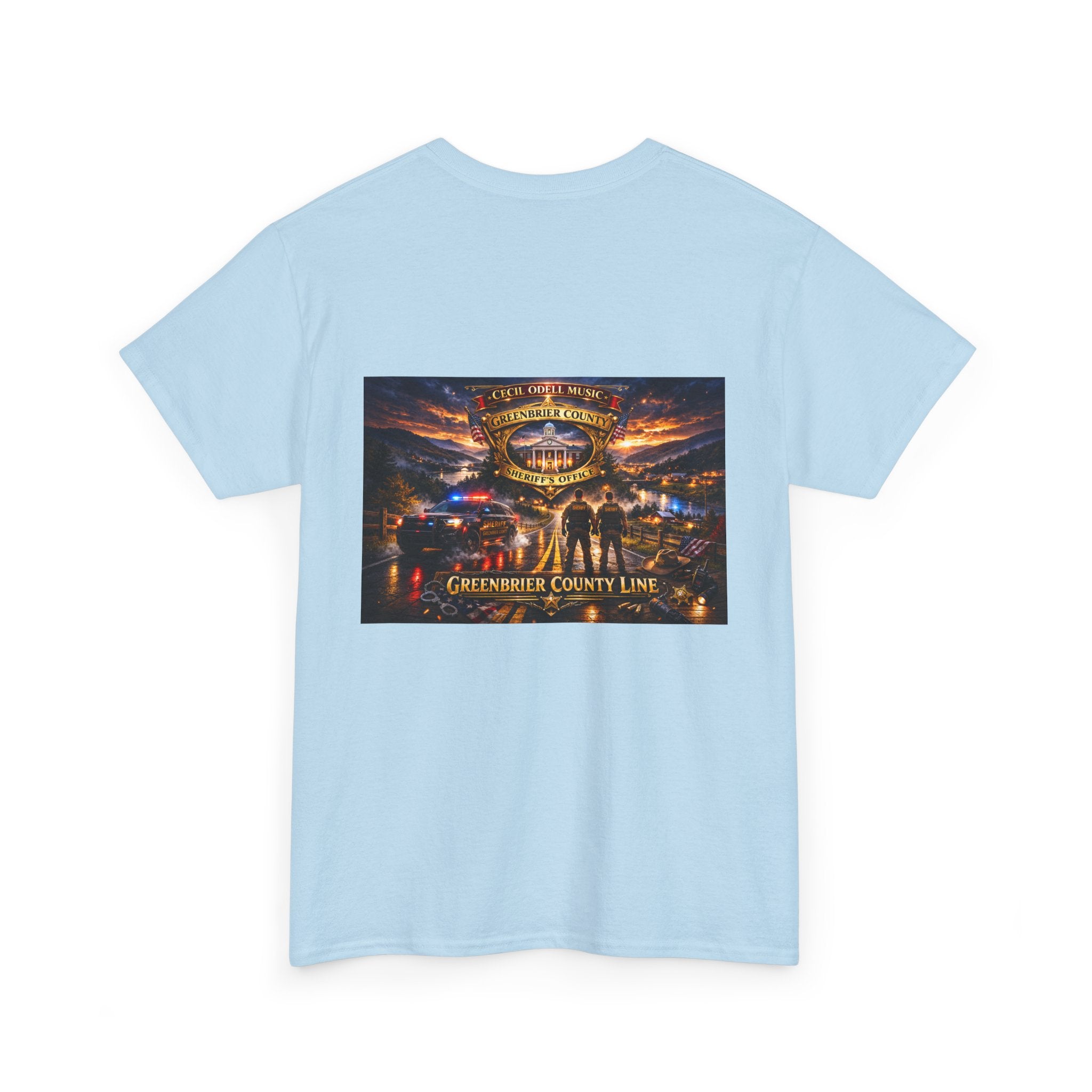 Greenbrier County Line Concert Tee: Vintage Live Music Poster Shirt