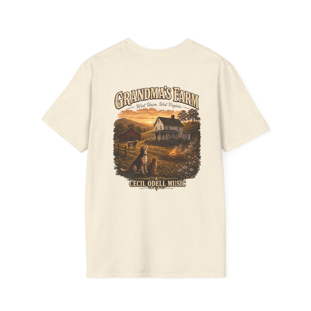 Grandma's Farm T-Shirt: West Union West Virginia Rustic Country Tee
