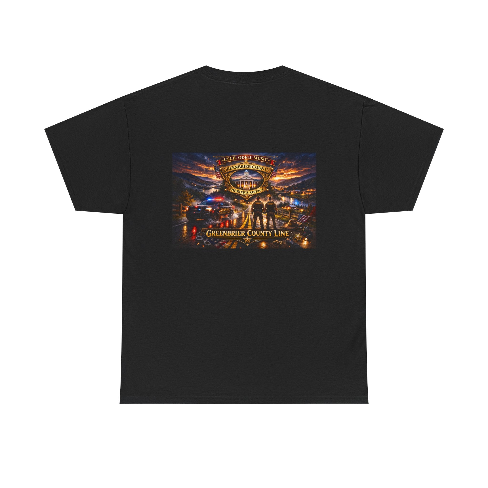 Greenbrier County Line Concert Tee: Vintage Live Music Poster Shirt