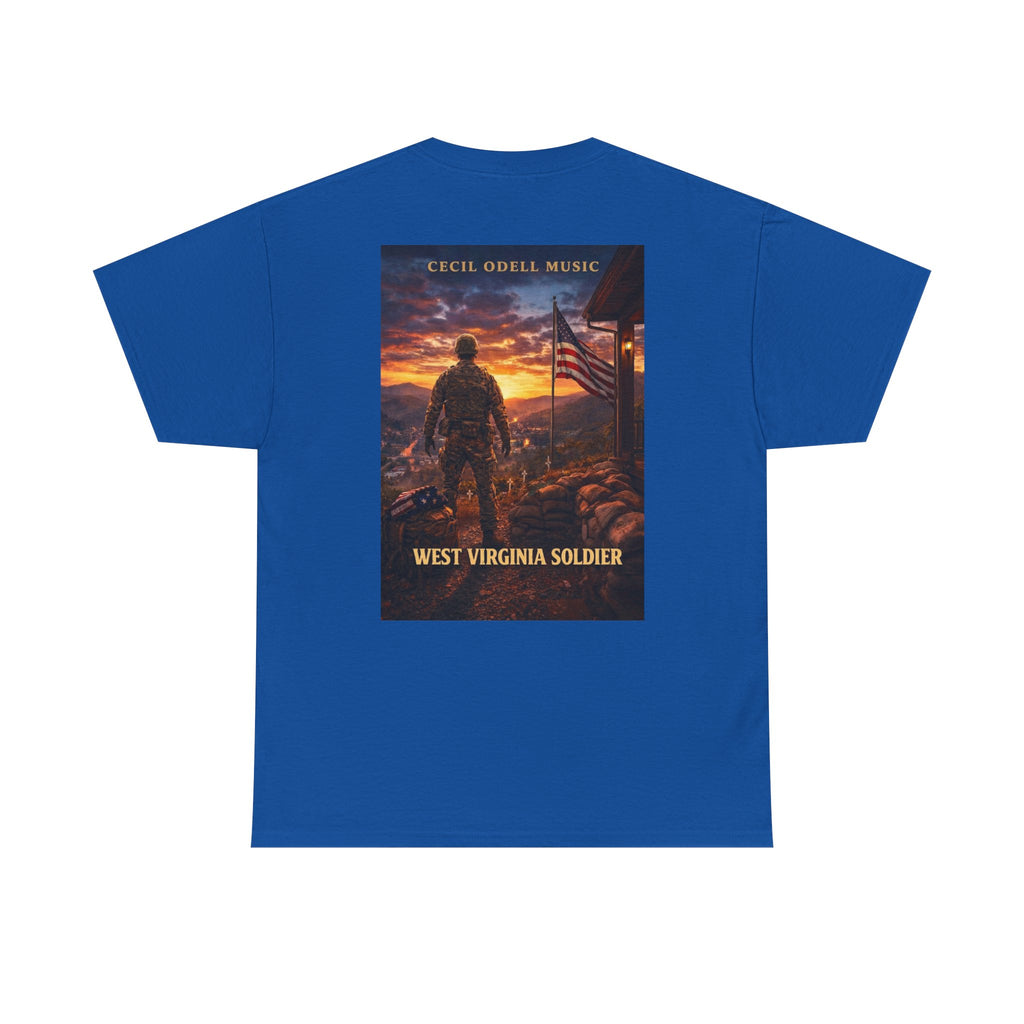 West Virginia Soldier T-Shirt: Patriotic Military Tee (Cecil Odell Music)
