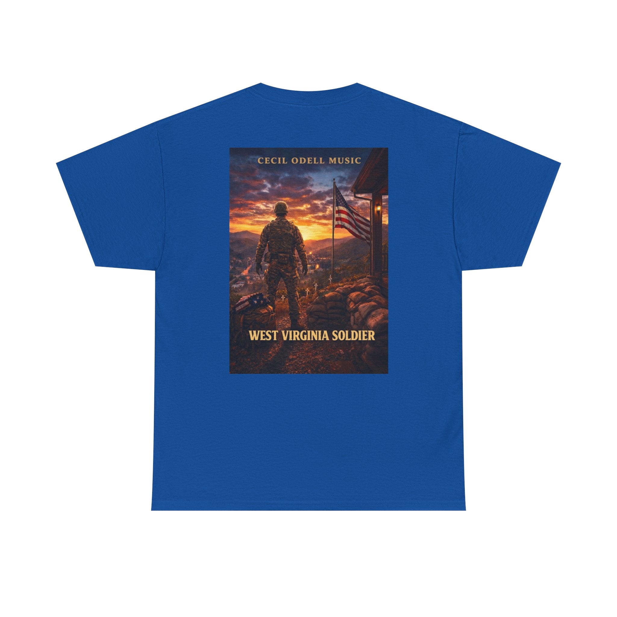 West Virginia Soldier T-Shirt: Patriotic Military Tee (Cecil Odell Music)