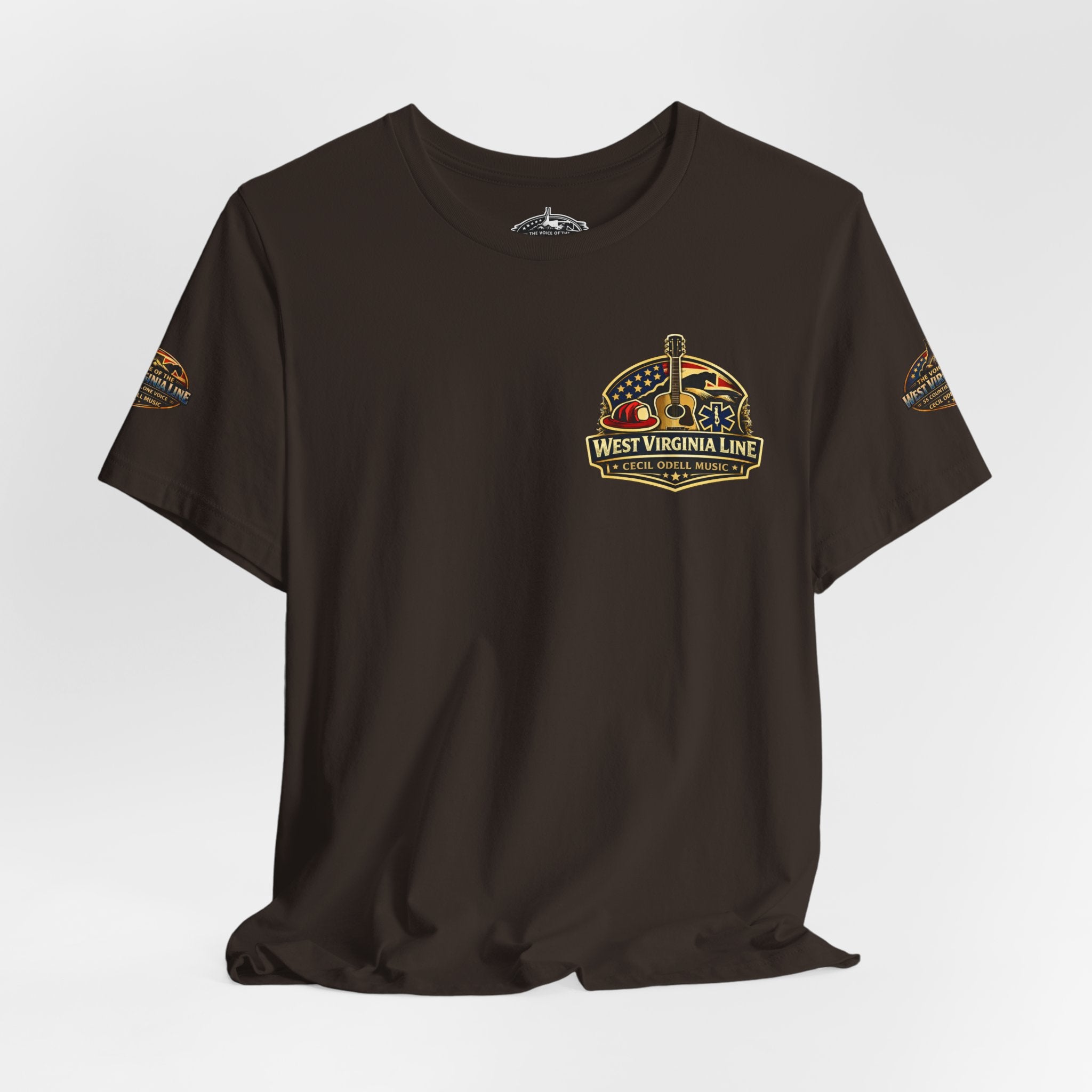 West Virginia Outlaw T-Shirt: Rustic Skull & Guns Country Graphic Tee