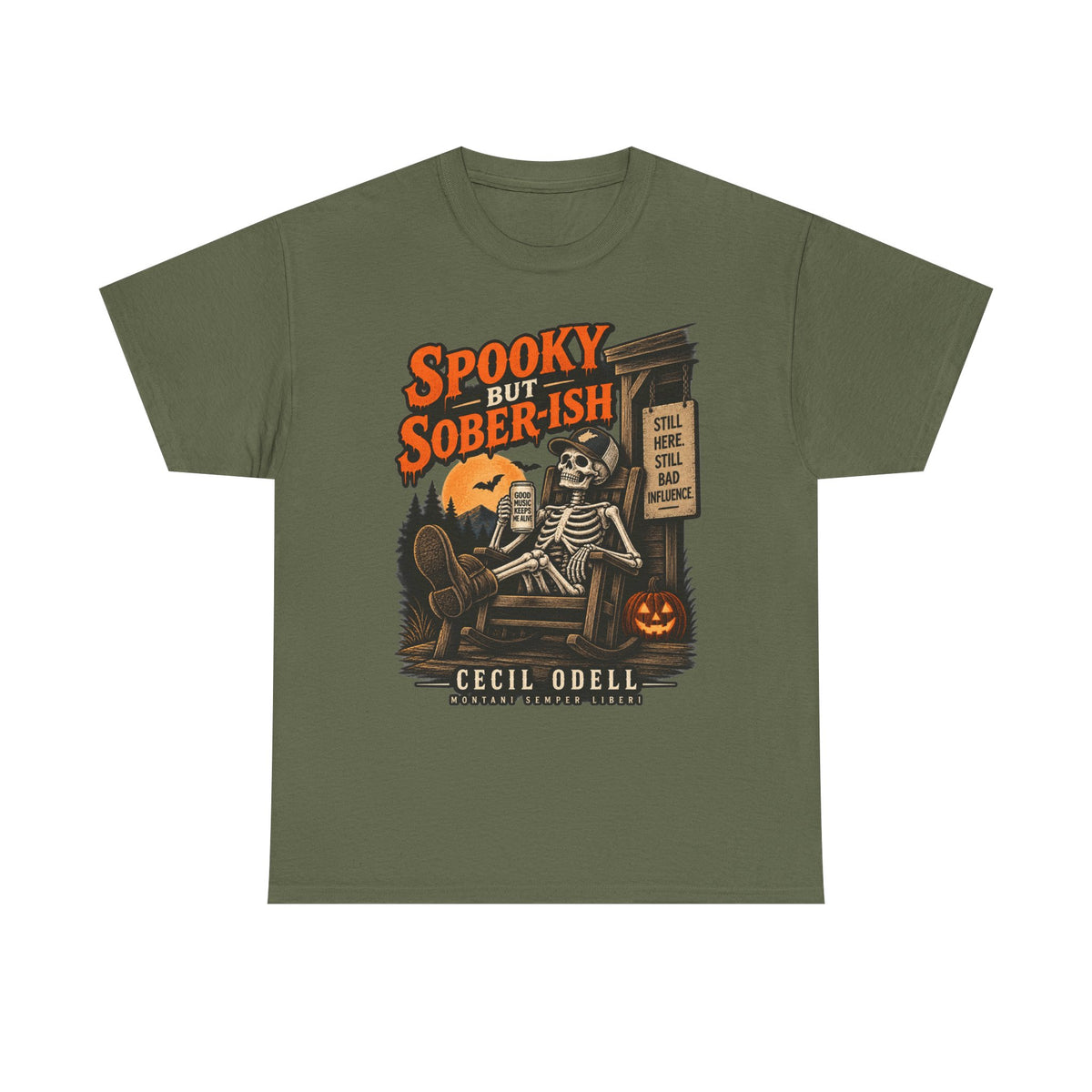 Spooky but Sober-ish Halloween Tee | Cecil Odell