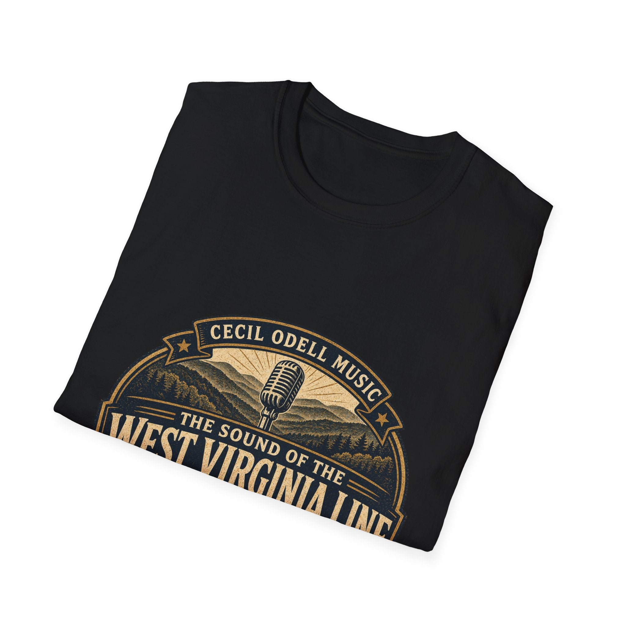 West Virginia Music T-Shirt: "Built to Sound Like Home" Vintage State Guitar Tee