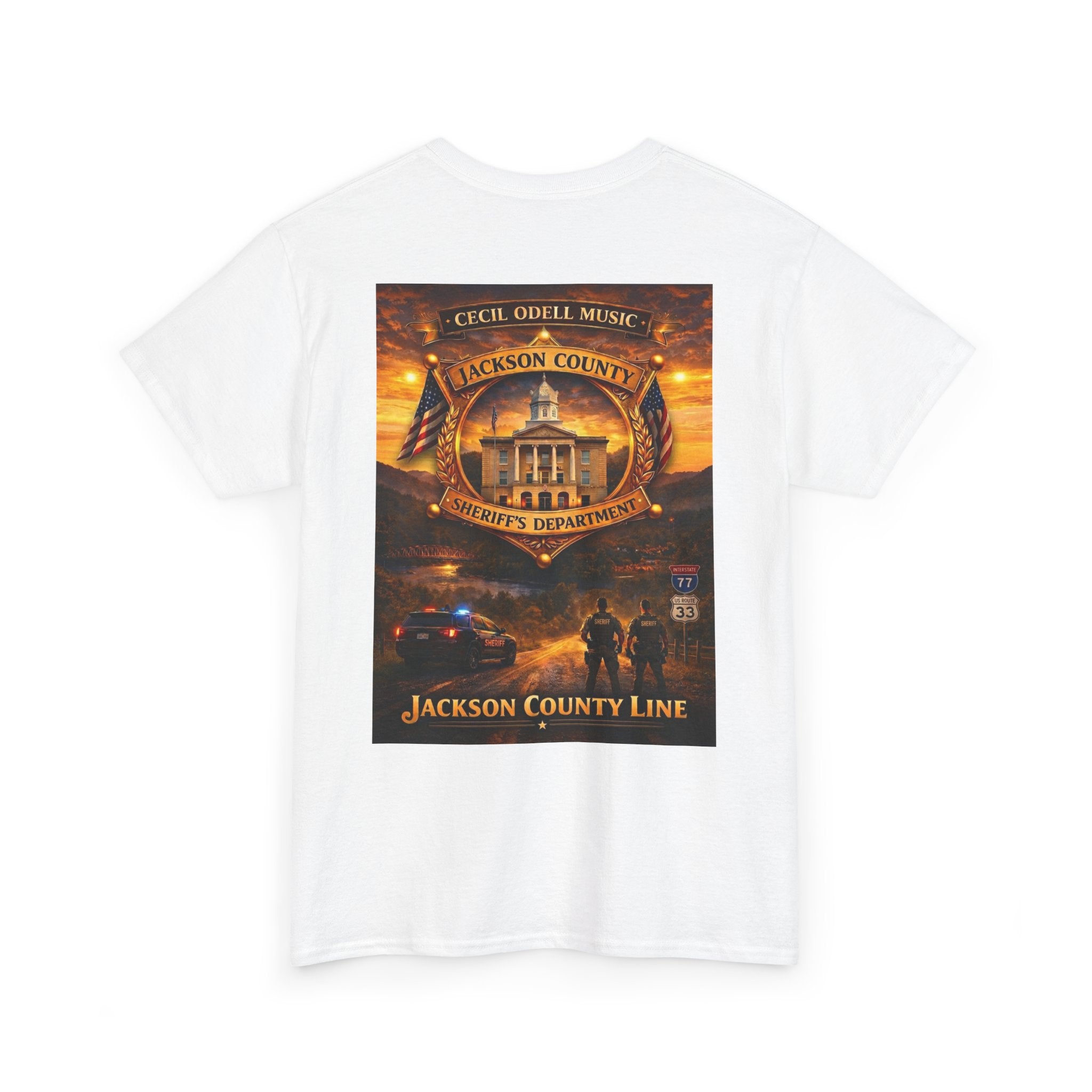 Jackson County Line Sheriffs Department Tee: Tribute Graphic T-Shirt