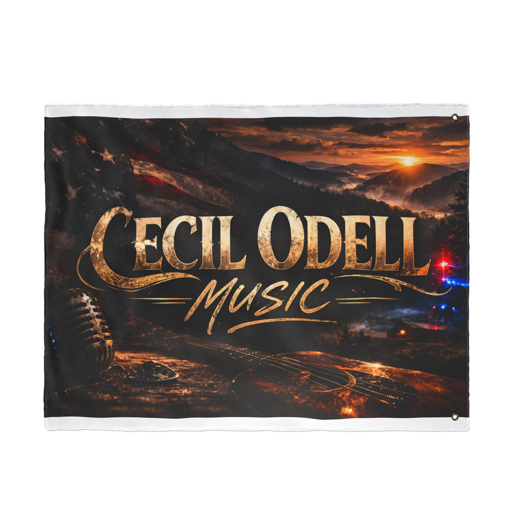 Cecil Odell Music Double-Sided Outdoor Banner Flag