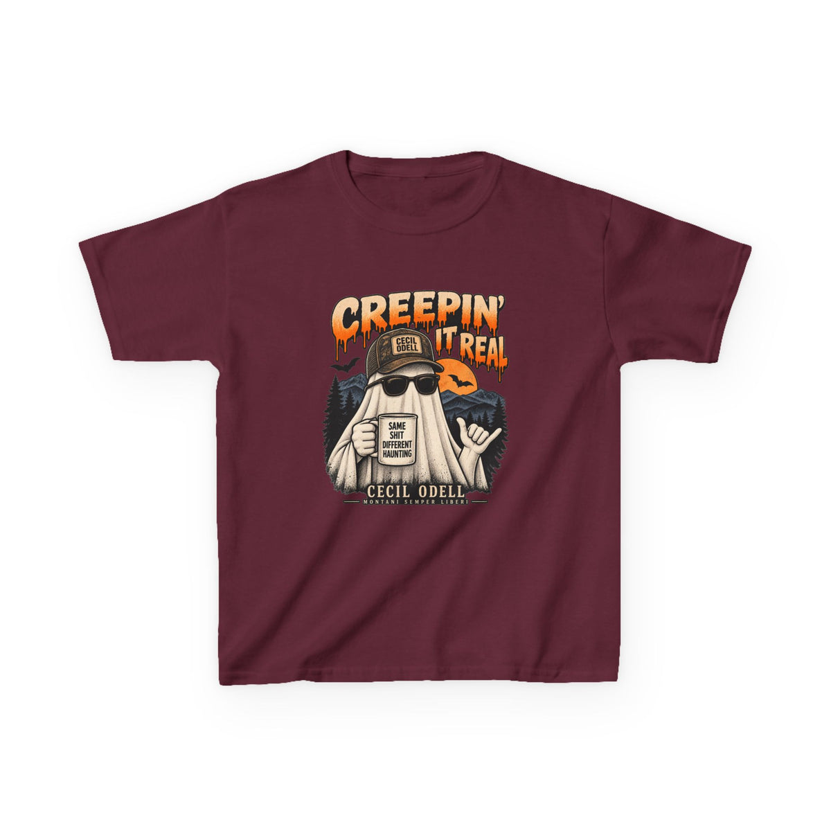 Creepin' It Real Kids Halloween Tee | Cecil Odell