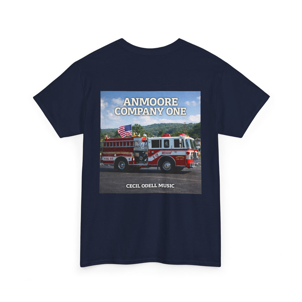 Firetruck Graphic Tee: "Anmoore Company One" Fire Department Tribute