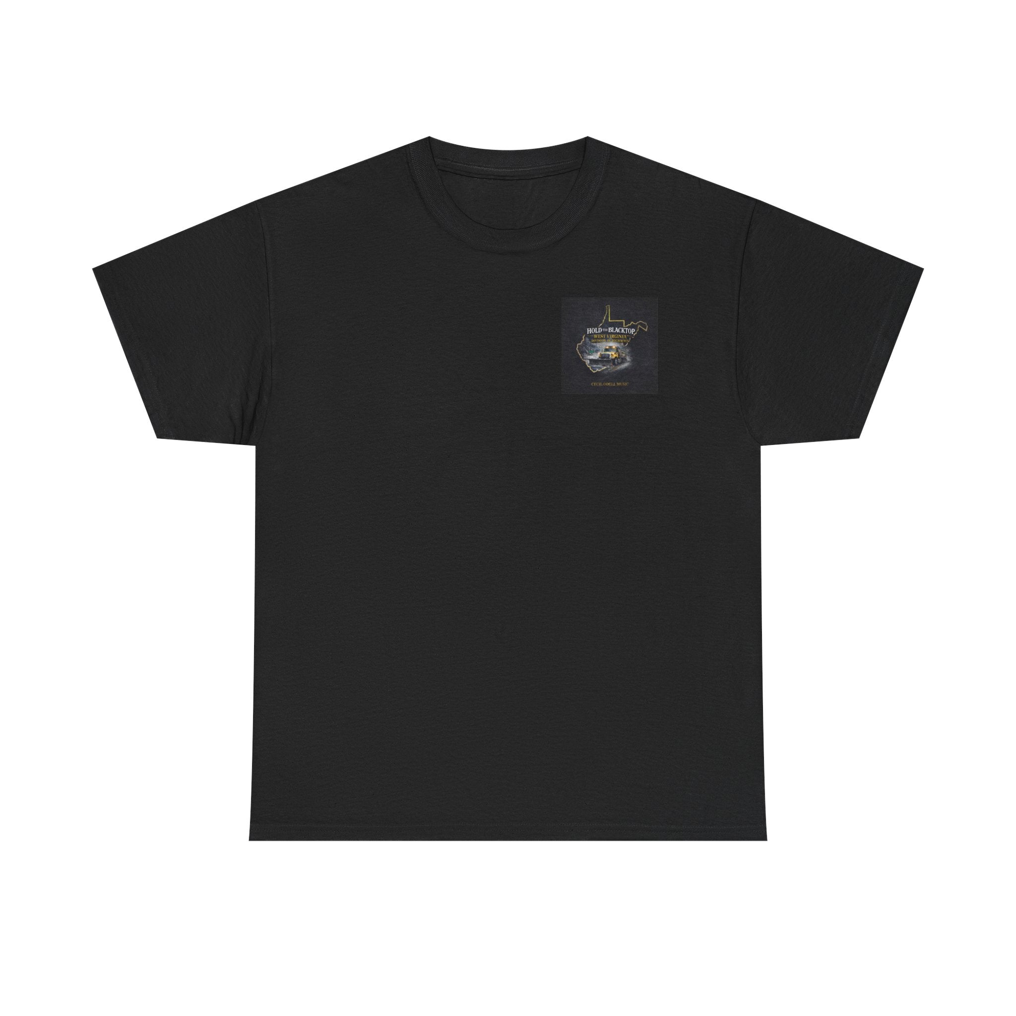 West Virginia 'Hold the Blacktop' Graphic Tee: Vintage Truck State Outline Music Shirt